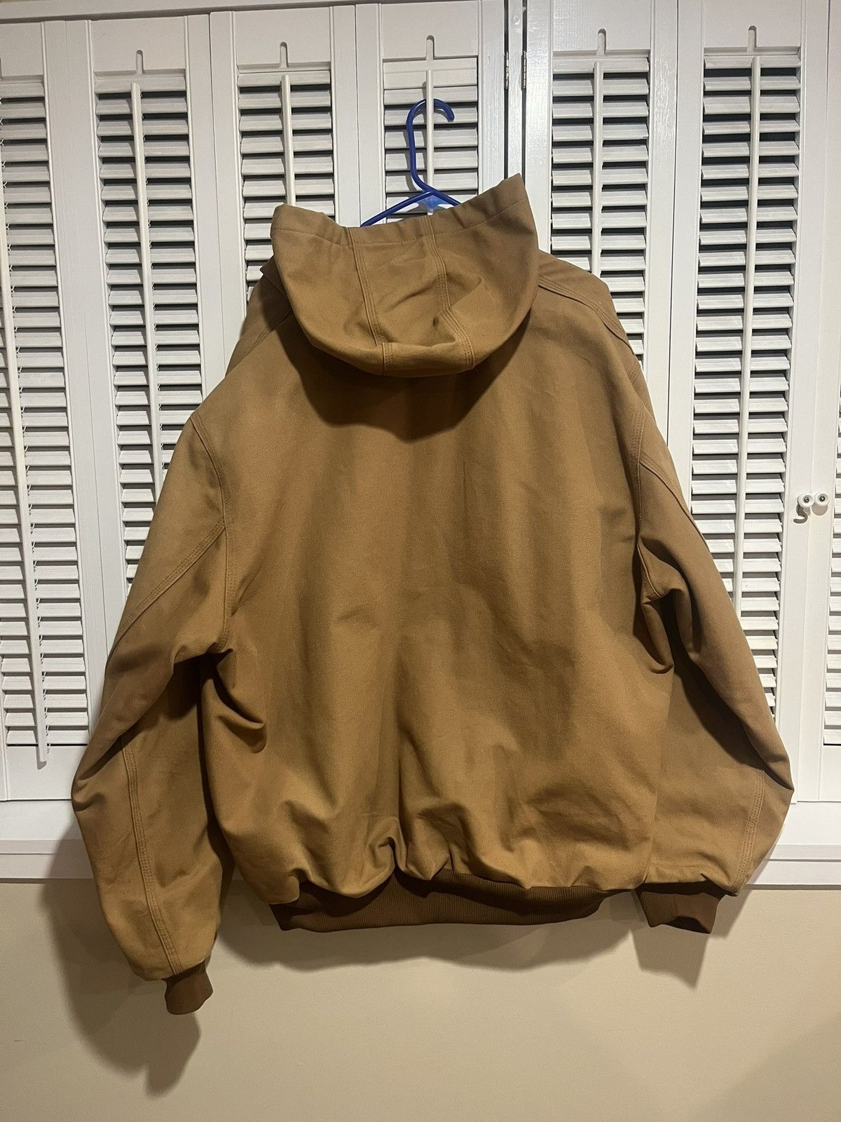 Carhartt Vintage 2008 Carhartt J131 brown hooded active work jacket Size US XXL / EU 58 / 5 - 2 Thumbnail