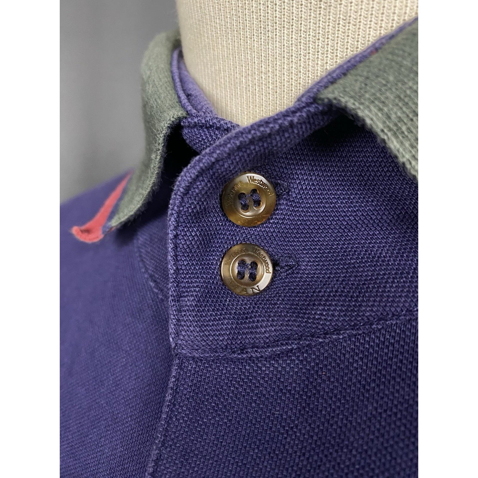 Vivienne Westwood Vivienne Westwwood Small Logo Men's Blue Green Polo T-Shirt Size US XL / EU 56 / 4 - 9 Thumbnail