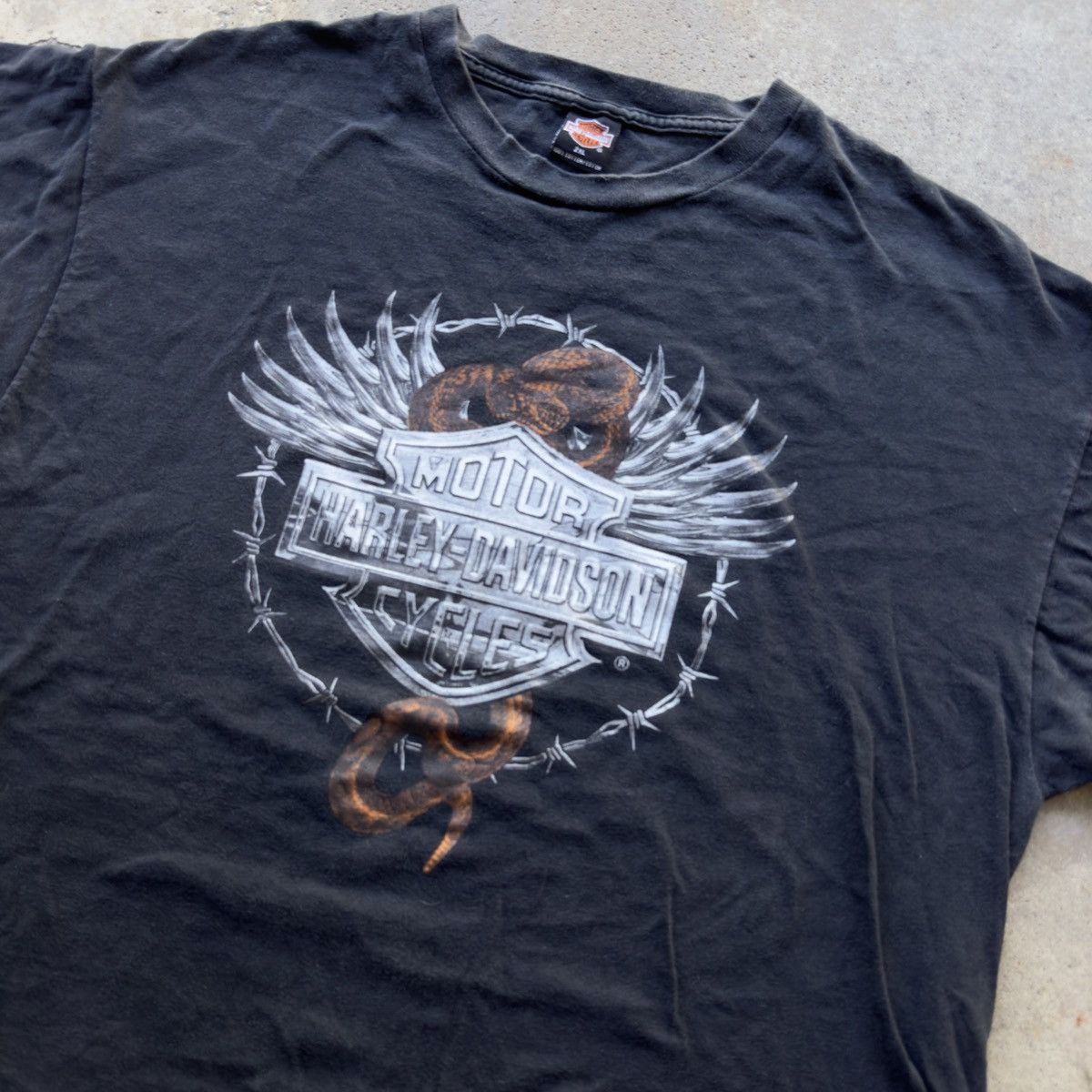 Harley Davidson Vintage Harley Davidson Chrome Logo Tee Size US XXL / EU 58 / 5 - 6 Thumbnail