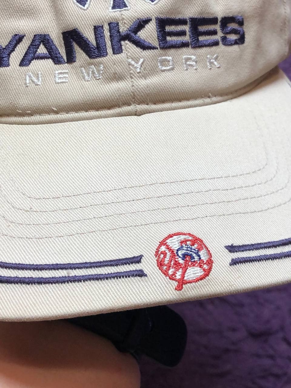 New York Yankees Vintage 00s New York Yankees Beanie Cap y2k Size ONE SIZE - 3 Thumbnail