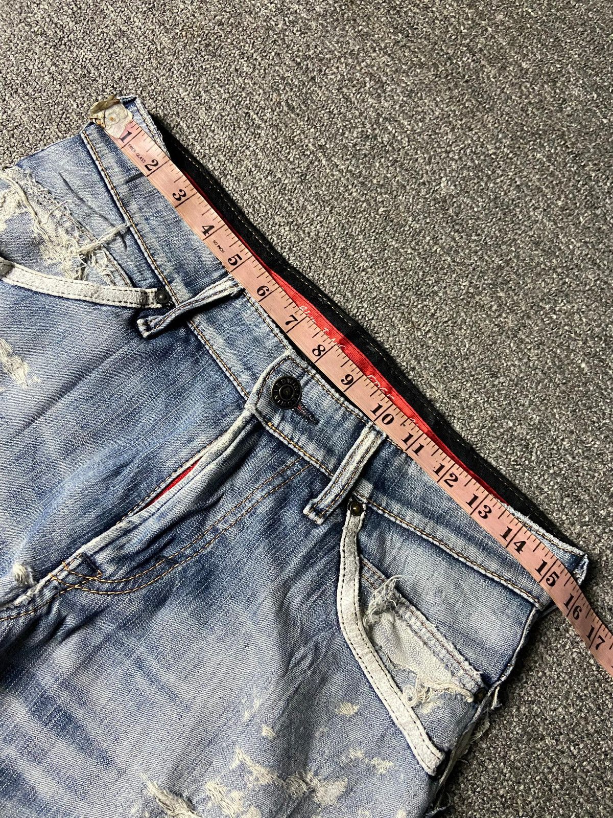 Edwin Edwin Edge Of Blue Distressed Denim Jeans (157) Size US 31 - 8 Thumbnail