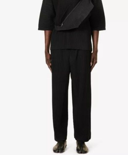 Homme Plisse Issey Miyake HOMME PLISSE ISSEY MIYAKE Pleated straight-leg regular-fit Size US 33 - 4 Thumbnail