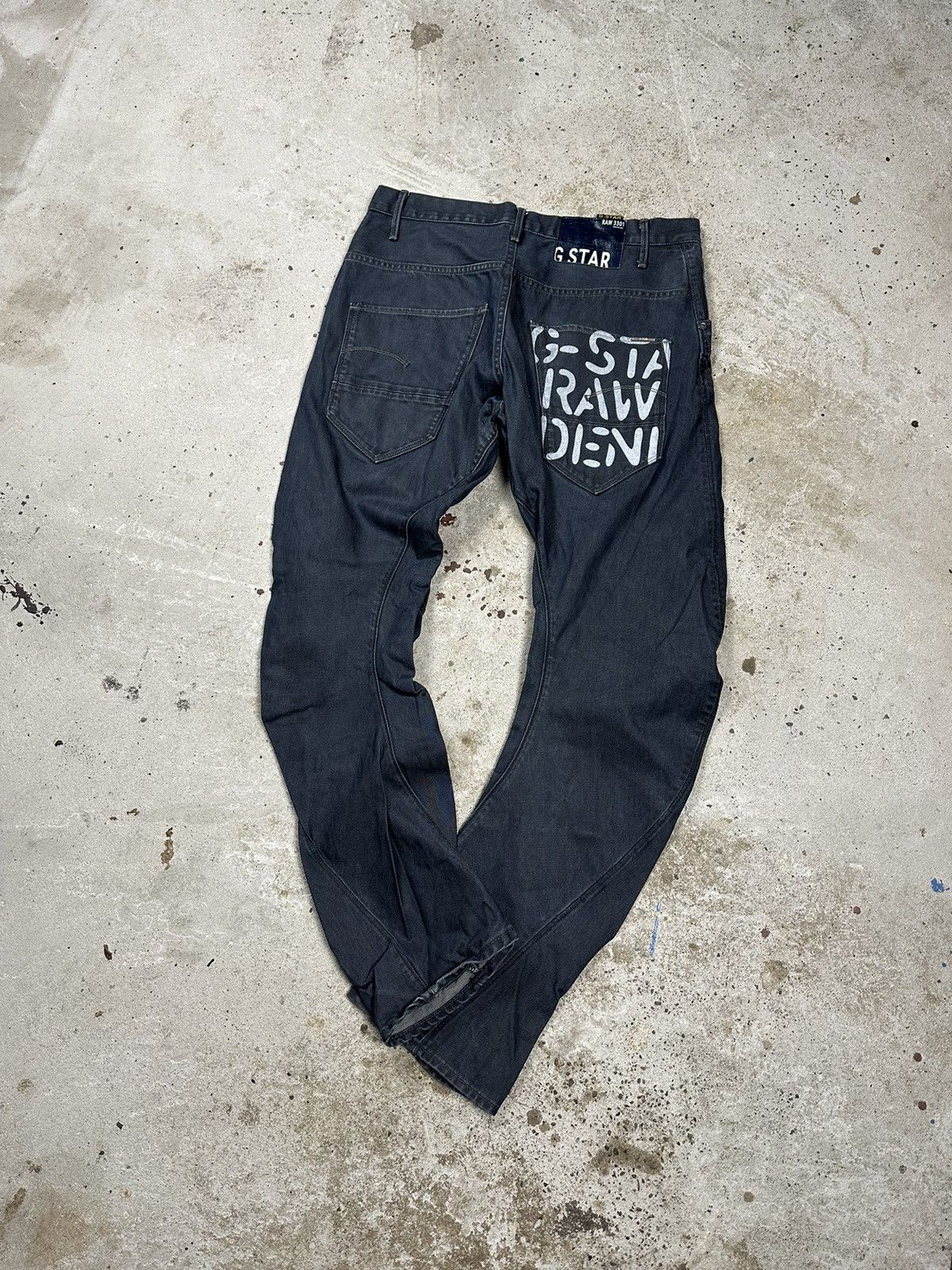 G-Star × Vintage Vintage Y2K G Star Raw Arc Loose Tapered 060 Embro Denim Size US 34 / EU 50 - 1 Thumbnail