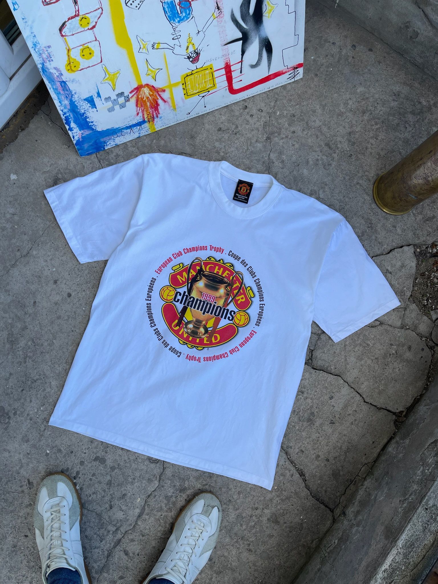 Vintage Vintage 90s Manchester United Midfielders Joligolf Tee