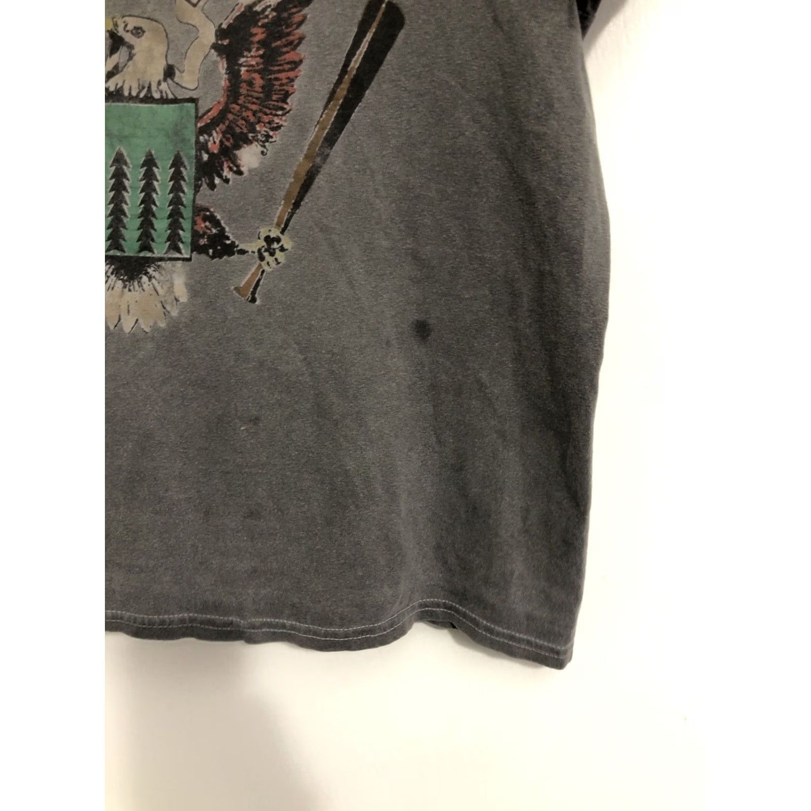 Vintage Official Ramones Grey New T-Shirt 1974 Band Eagle Size US XL / EU 56 / 4 - 4 Thumbnail