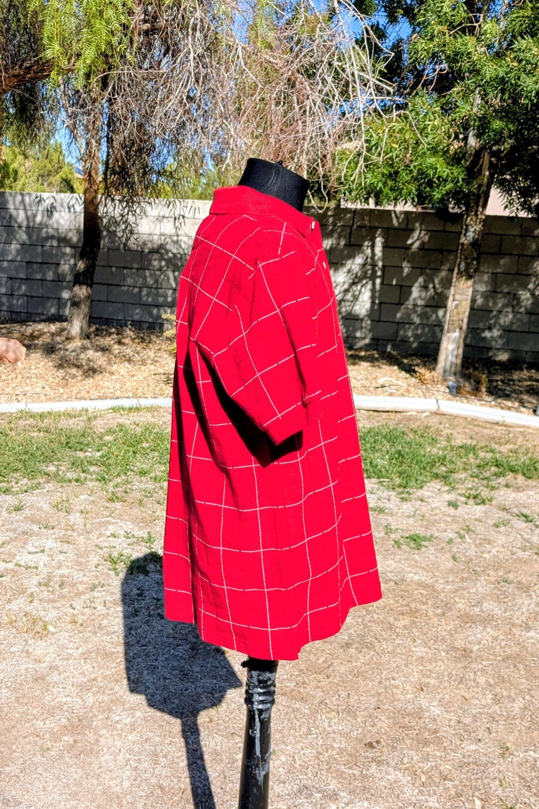 Chaps Chaps Polo Red Plaid Cotton S/S Pullover Button-Neck Shirt Size US M / EU 48-50 / 2 - 3 Thumbnail