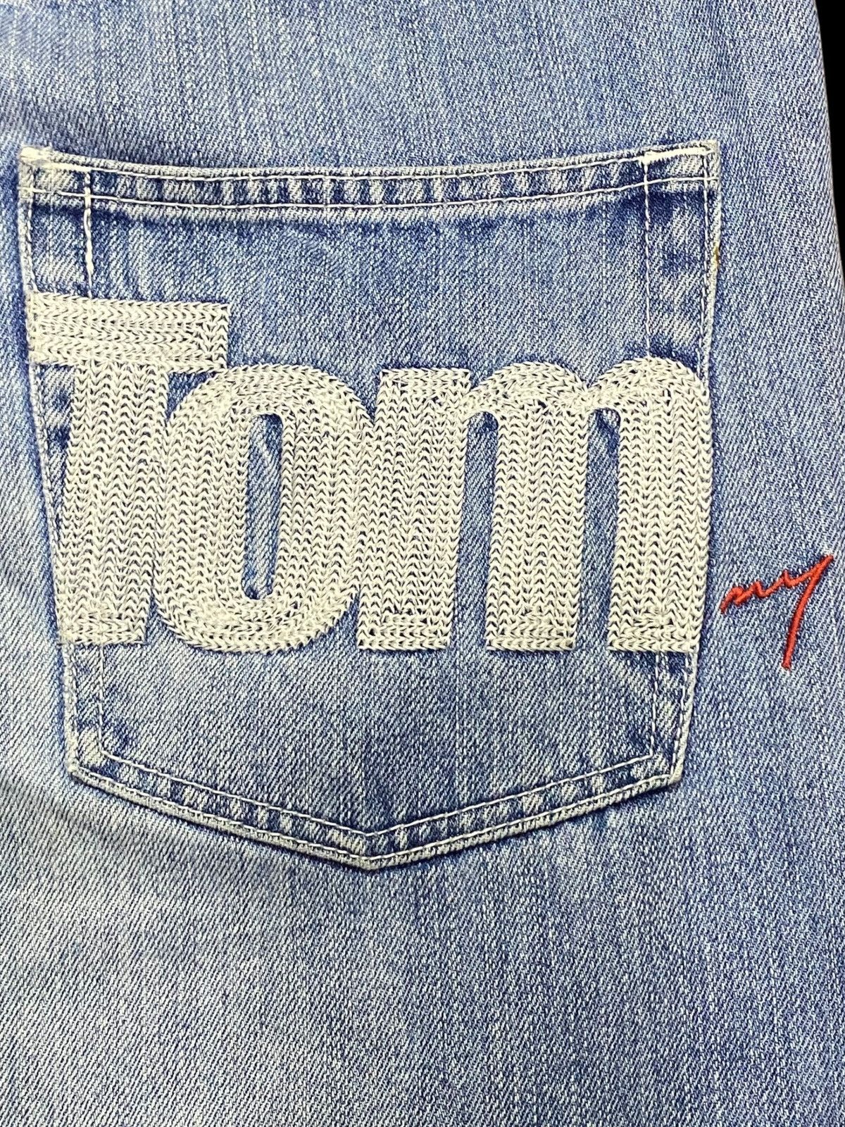 Tommy Hilfiger Vintage Tommy Jean Embroidered Faded Distressed Loose Jeans Size US 36 / EU 52 - 17 Thumbnail