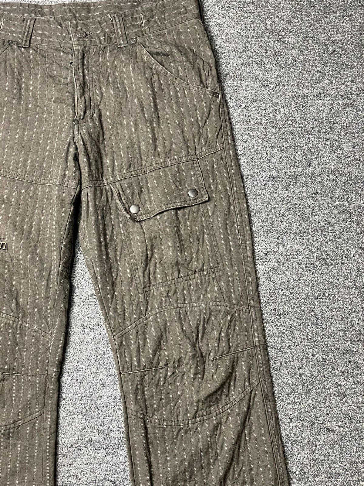If Six Was Nine × Japanese Brand × Le Grande Bleu (L.G.B.) Japanese Brand Double Knee Stripe Pants (92) Size US 33 - 5 Thumbnail