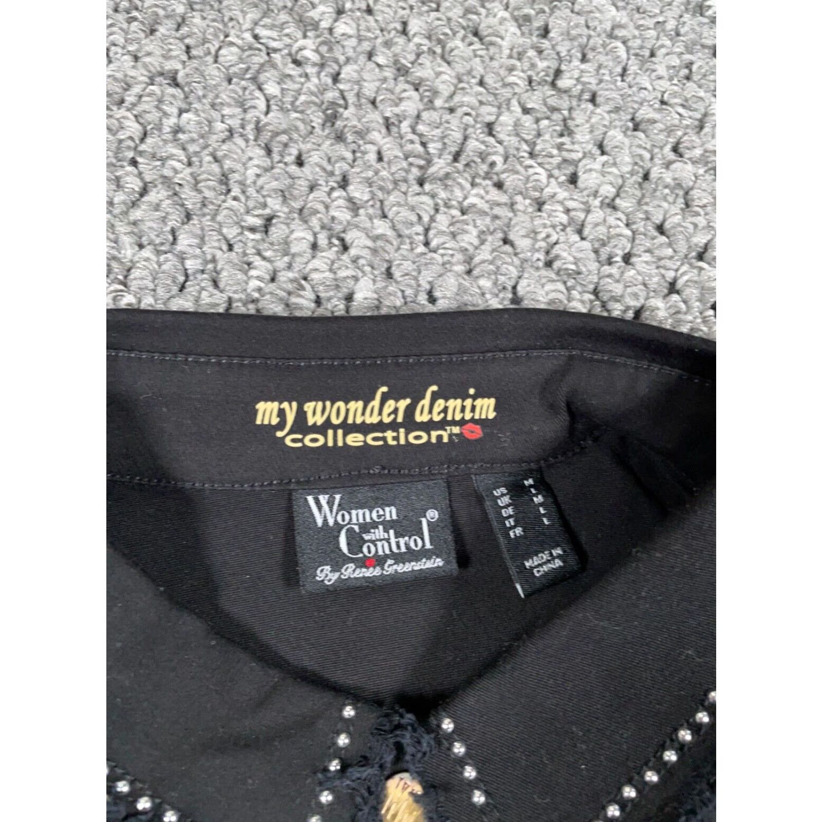 Vintage VINTAGE Western Fringe Snap Button Jacket Women’s Medium Black Cowboy Cowgirl Retro Western Rockabilly Denim 90s Girls Size M / US 6-8 / IT 42-44 - 3 Thumbnail