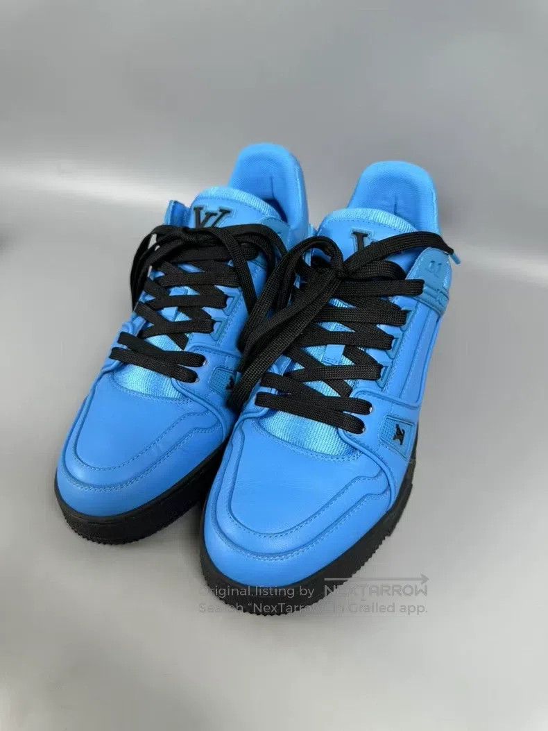 Louis Vuitton Louis Vuitton Trainer Blue and Black Casual Shoes Size US 7 / EU 40 - 2 Thumbnail