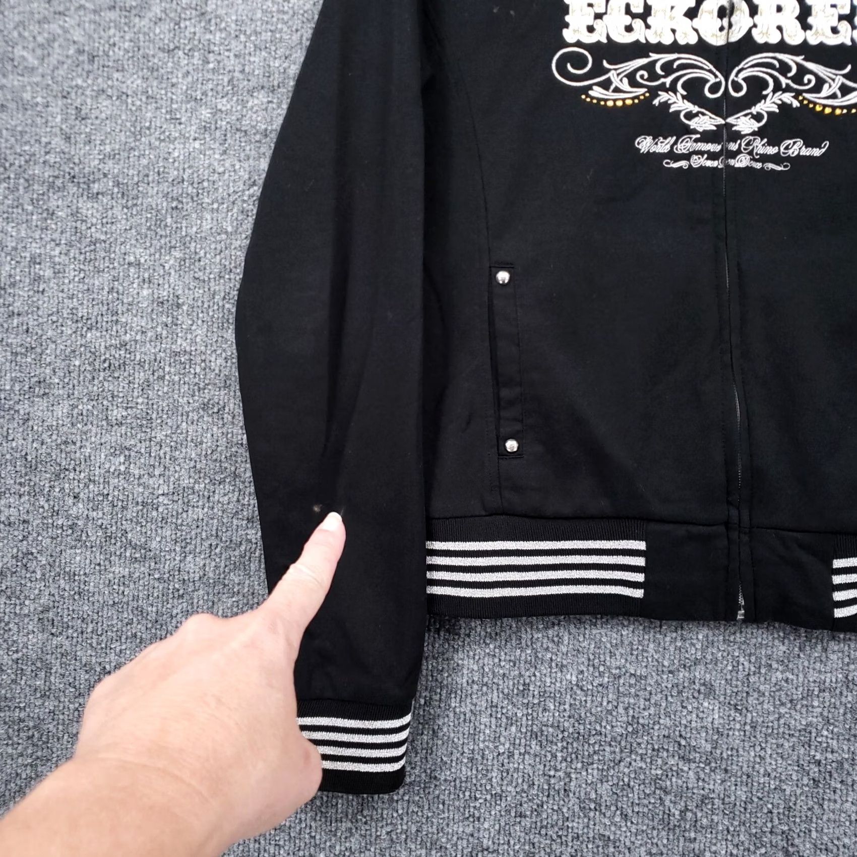 Spell Spell Logo Full Zipper Sweatshirt Mens L Large Black Jacket Size US L / EU 52-54 / 3 - 7 Thumbnail