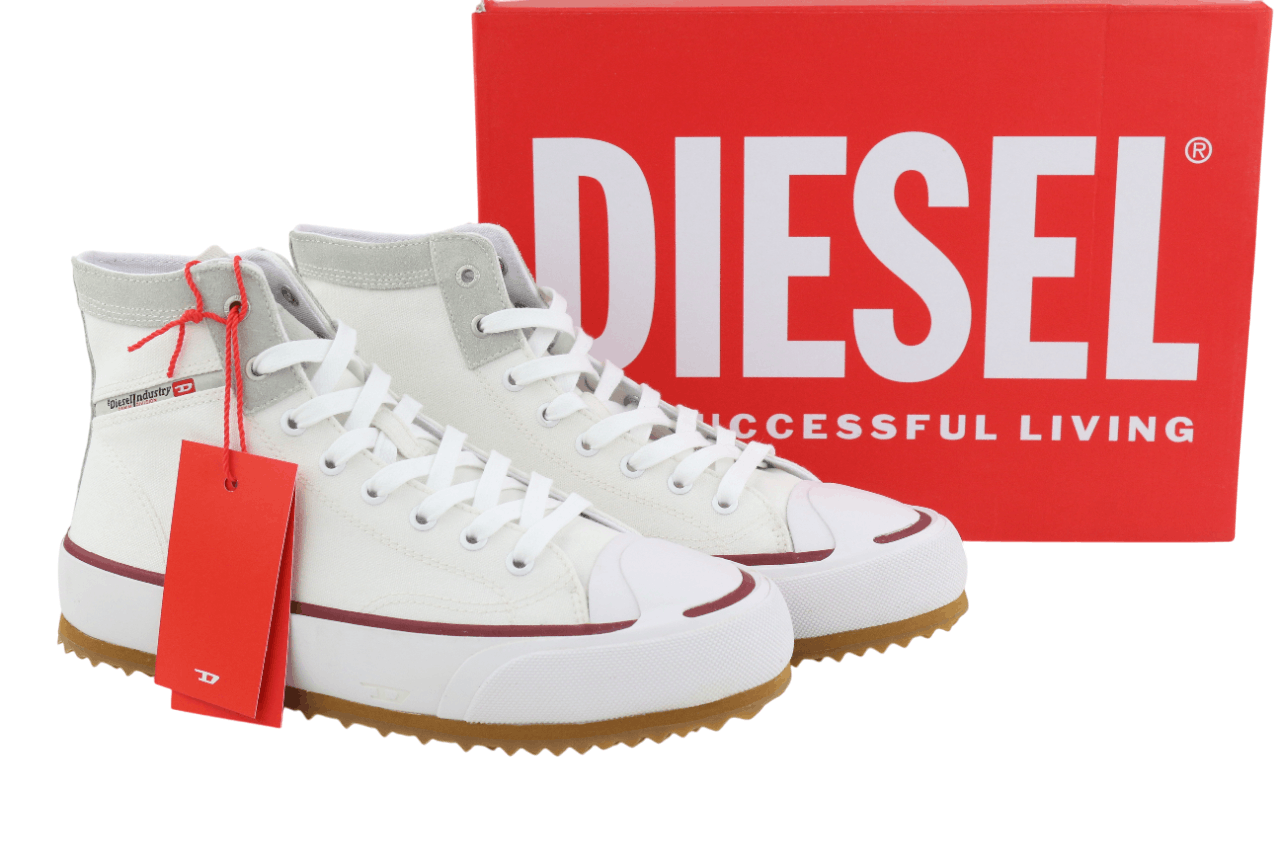 S-PRINCIPIA MID EU44 White Lace High Top Logo 40543