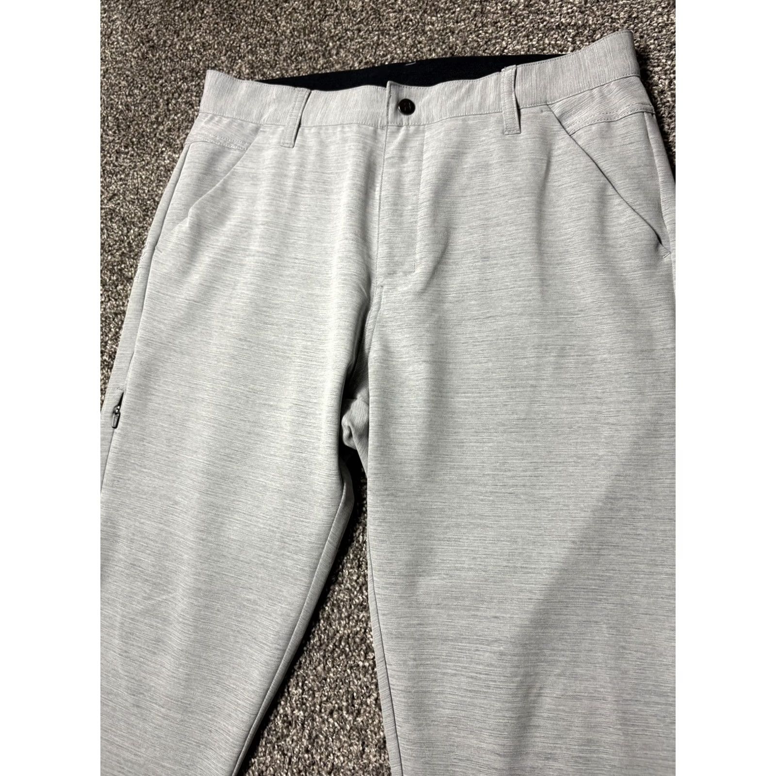 Asics BYLT Kinetic 2.0 Pants Mens 33x30 Gray Performance Premium Basics Chino Straight Regular Pocket City Preppy Sports Mens Size US 33 - 4 Thumbnail