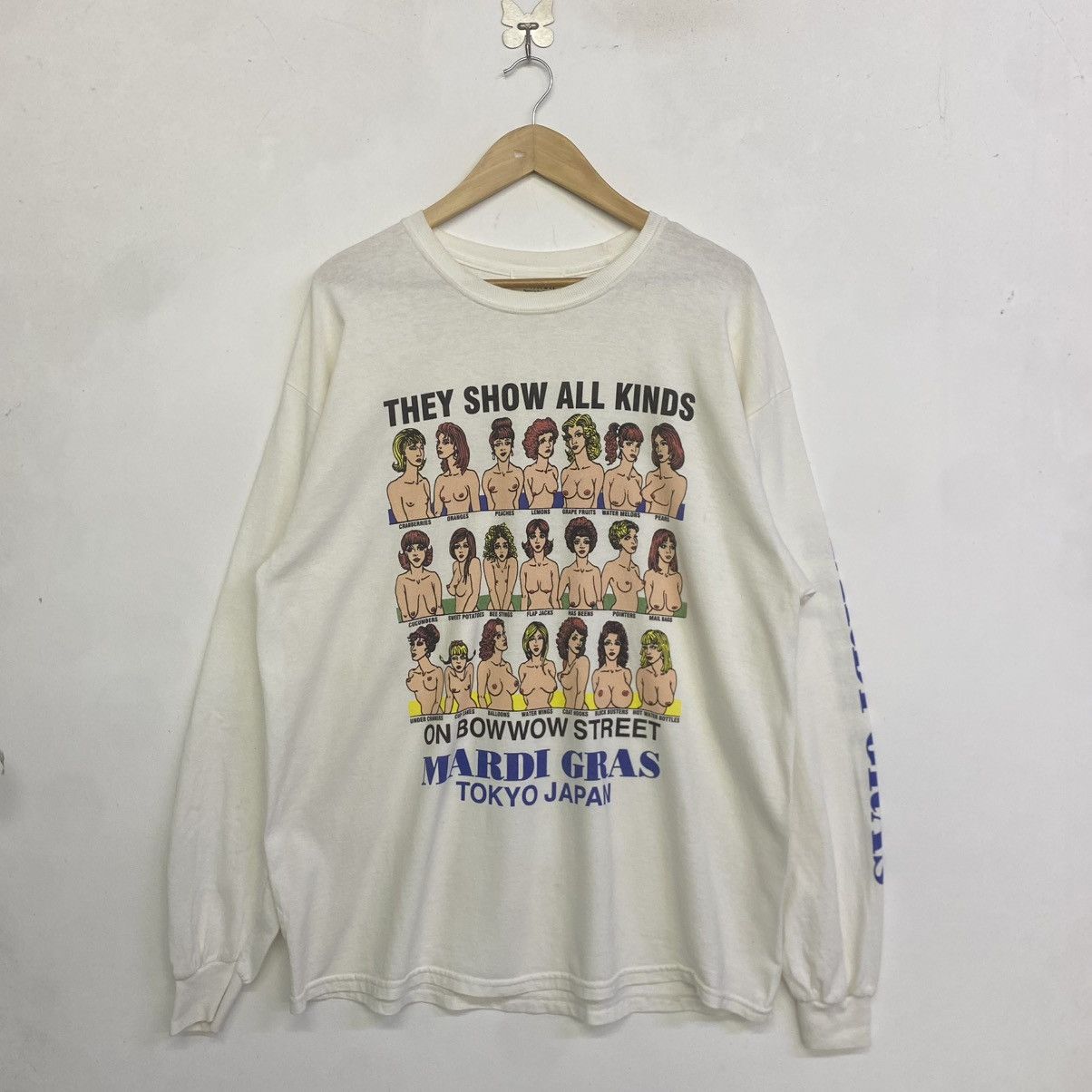 Japanese Brand × Vintage Vintage Mardi Gras Japan Graphic Long Sleeve Tee Rare Print Size US XL / EU 56 / 4 - 1 Thumbnail