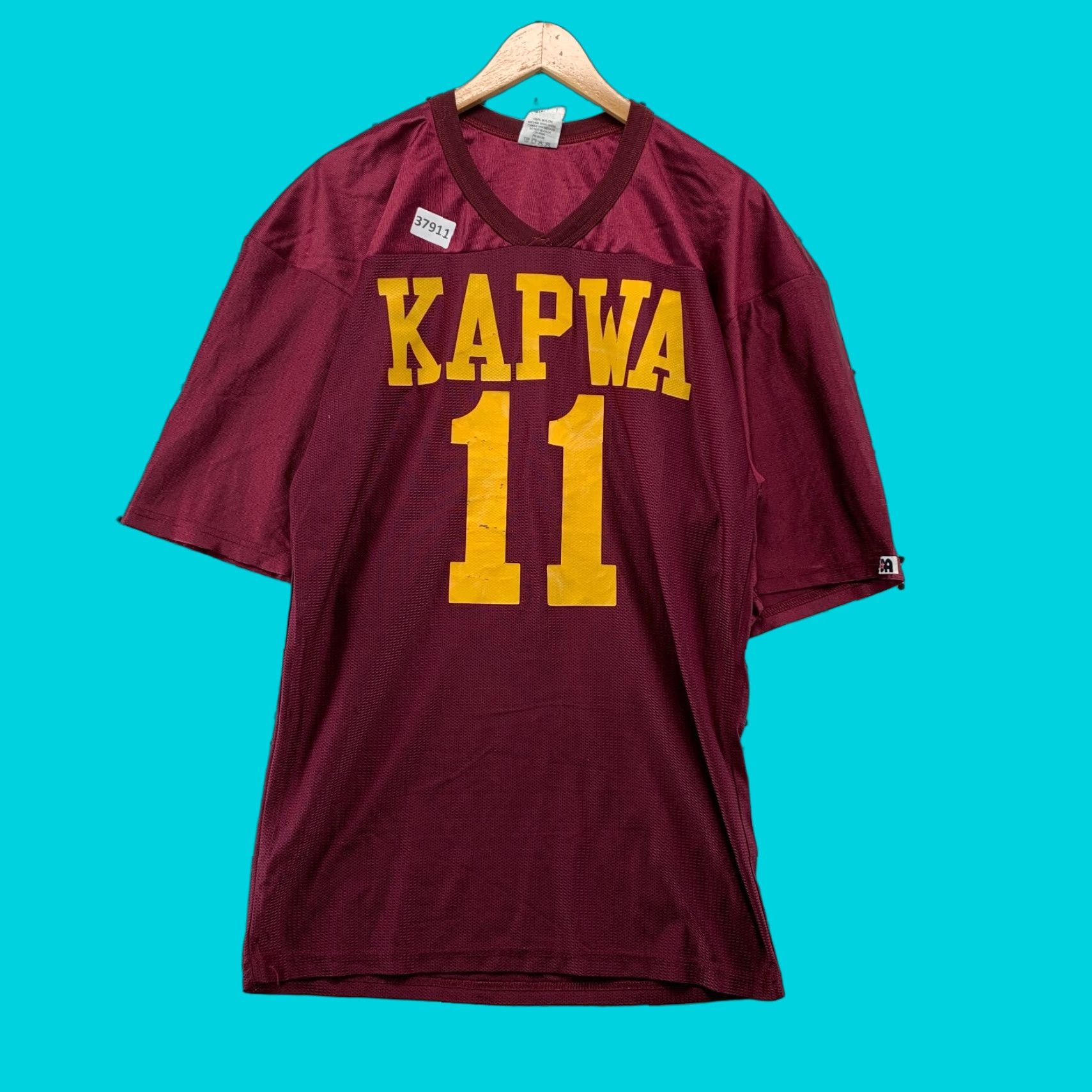 Vintage VINTAGE Kapwa Suck It Football Jersey Mens Large Red Funny Tagalog #11 USA Jersey T-Shirt Mens Red 90s Size US L / EU 52-54 / 3 - 1 Thumbnail