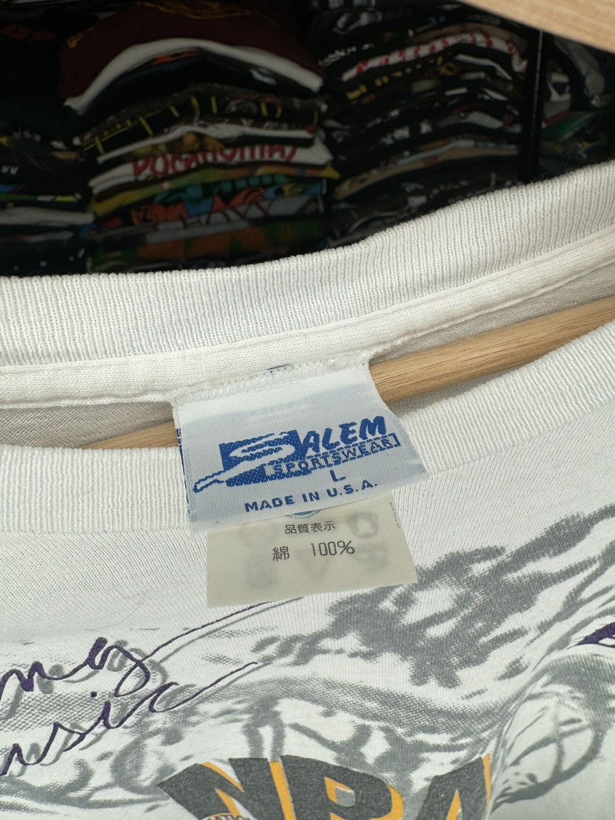 Vintage 90s Los Angeles Lakers Salem Sportswear AOP Tee