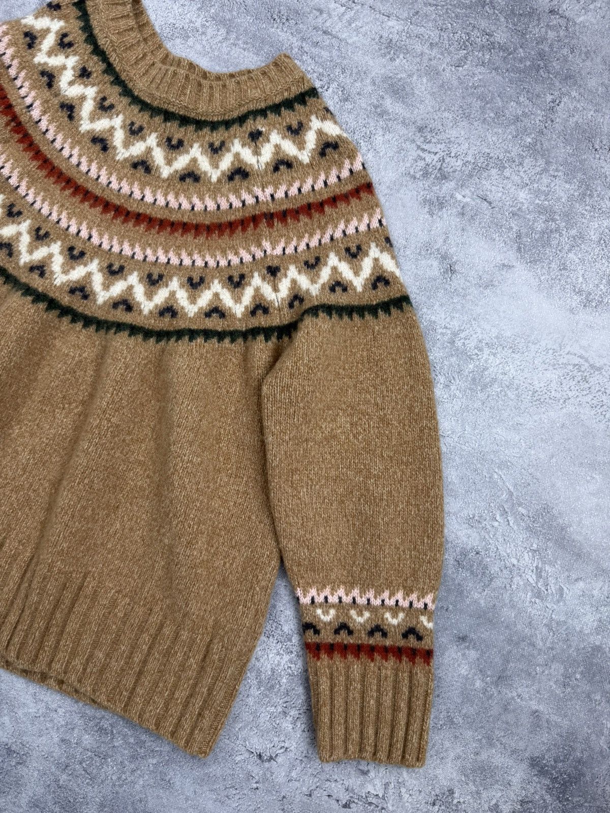 Barbour Barbour Wool Knit Sweater Fair Isle Nordic Women’s Size XL / US 12-14 / IT 48-50 - 8 Thumbnail