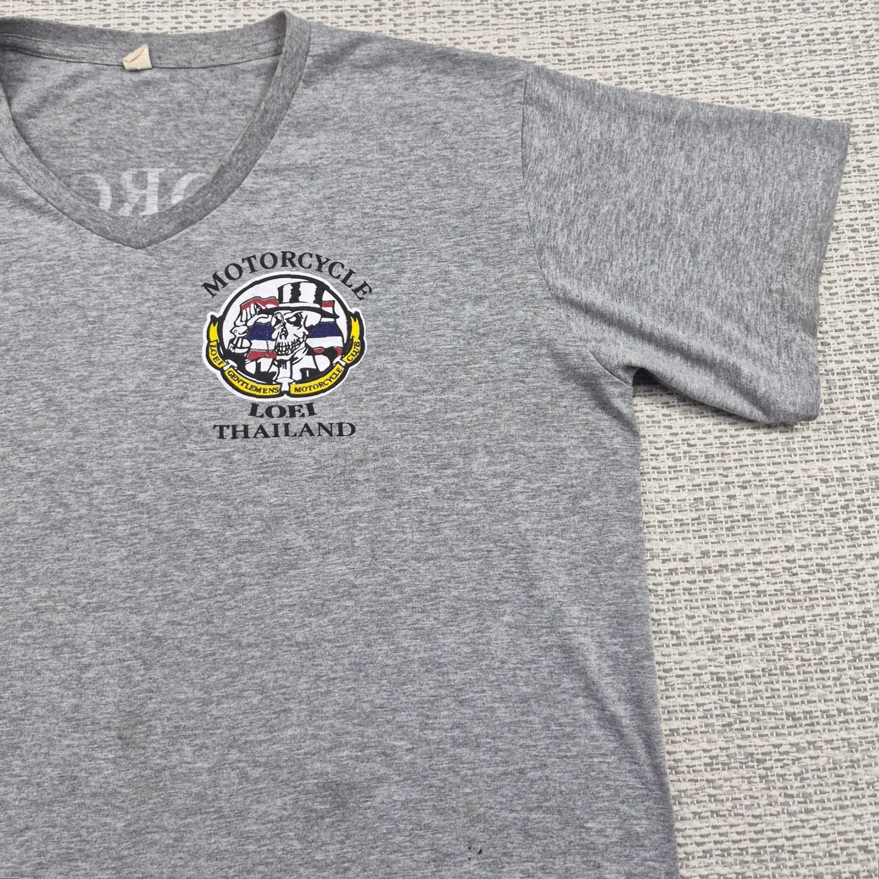 Vintage VINTAGE Loei Motorcycle Club Shirt Mens XL Gray Skull Thailand Tee Biker British Garment Shirt Mens XL Gray Skull Thailand Motorcycle Club 90s? Size US XL / EU 56 / 4 - 4 Thumbnail