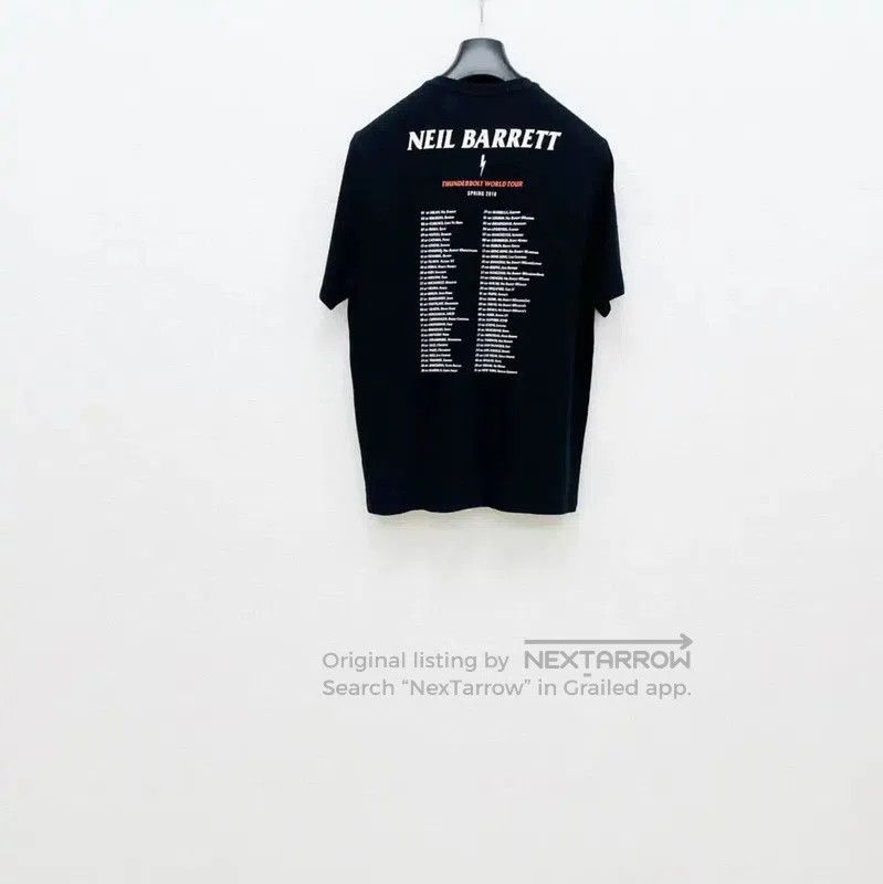 Neil Barrett NeIL BarreTT Black Cotton Short Sleeve T-Shirt . Size US M / EU 48-50 / 2 - 2 Thumbnail