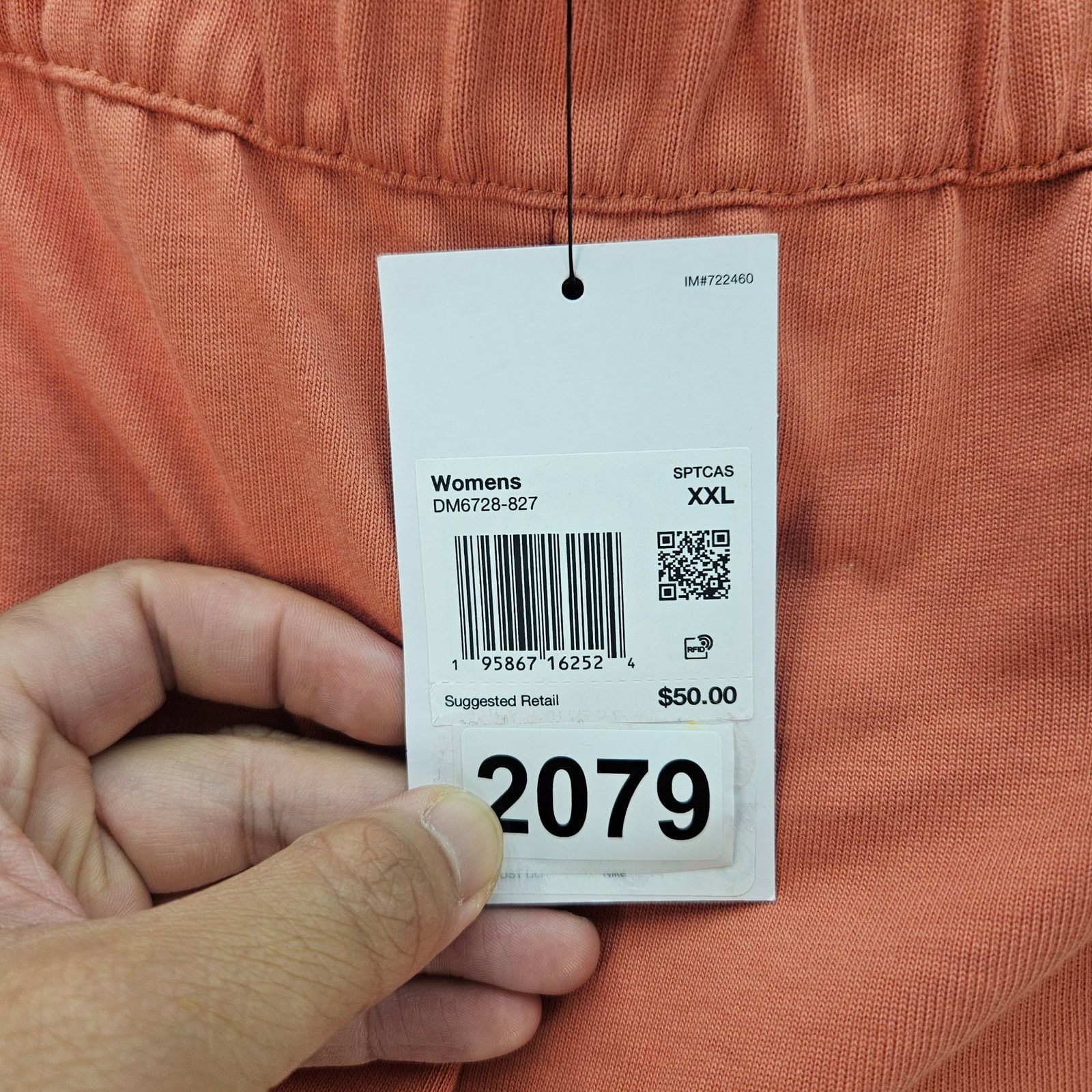 Nike NIKE SPORTSWEAR WOMEN'S XXL COTTON JERSEY SHORTS MADDER ROOT Size 40" / US 18 - 4 Thumbnail
