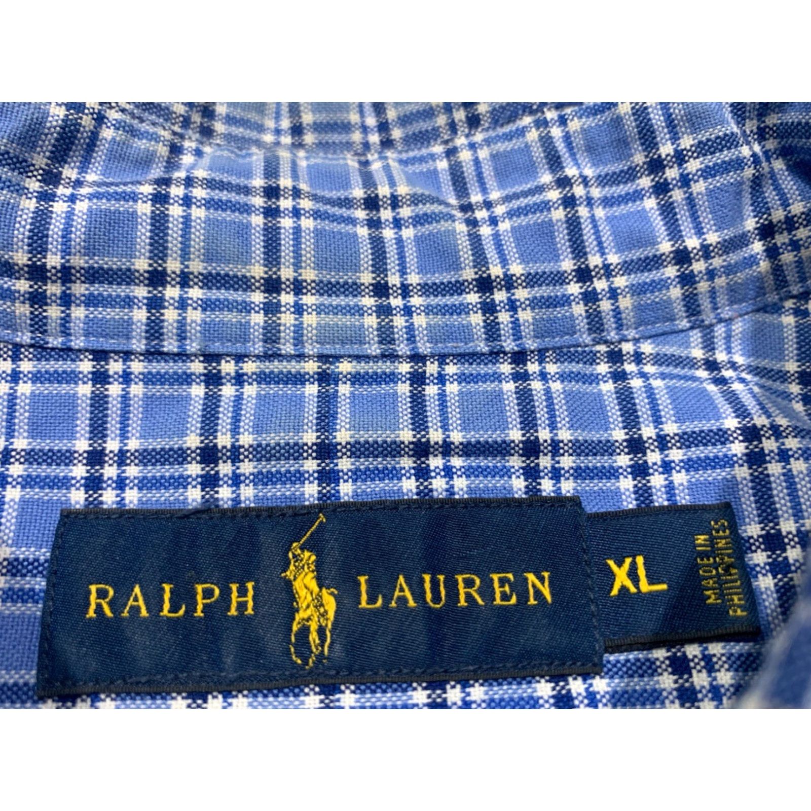 Polo Ralph Lauren Polo Ralph Lauren Long Sleeve Plaid Oxford Shirt Blue XL Mens Size US XL / EU 56 / 4 - 3 Thumbnail
