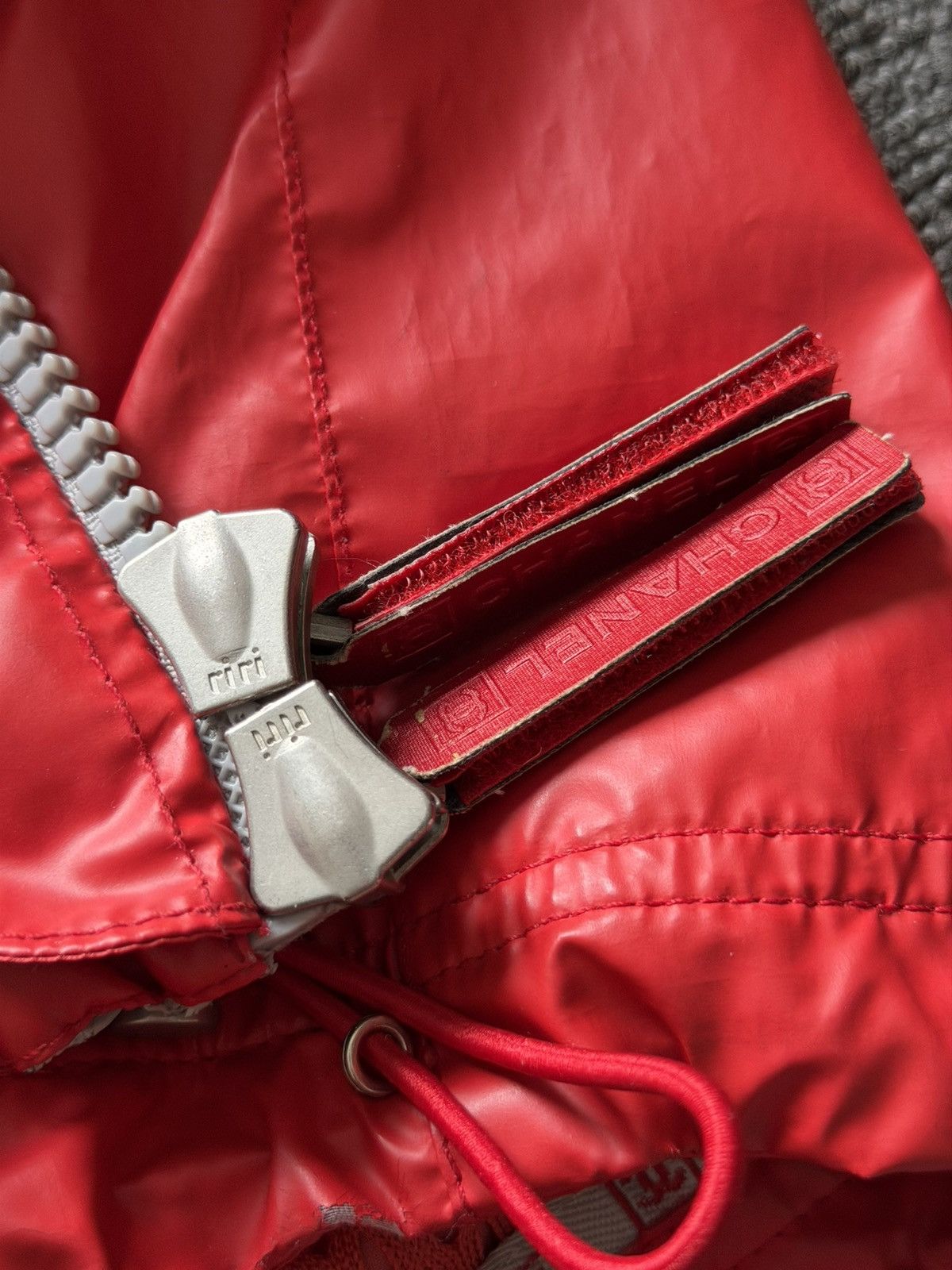 Chanel Chanel Vintage 2005 Red Gray Sport CC Logo Bomber Size US M / EU 48-50 / 2 - 9 Thumbnail