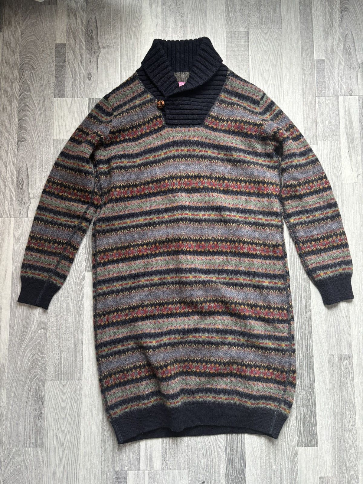 Comme des Garcons × Junya Watanabe Junya Watanabe MAN Pink 2012AW Long Knitted Sweater Size US M / EU 48-50 / 2 - 1 Thumbnail
