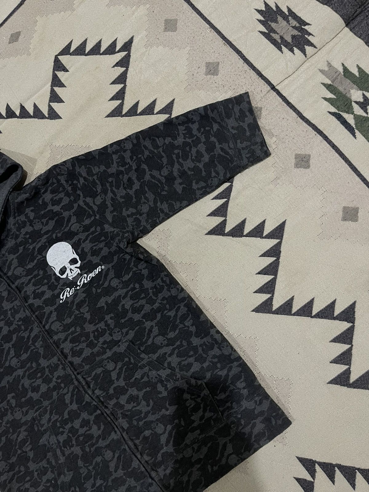 Roen 2000s RE ROEN SKULL CAMO FULL PRINT SHORT SLEEVE HOODIE ZIP Size M / US 6-8 / IT 42-44 - 4 Thumbnail