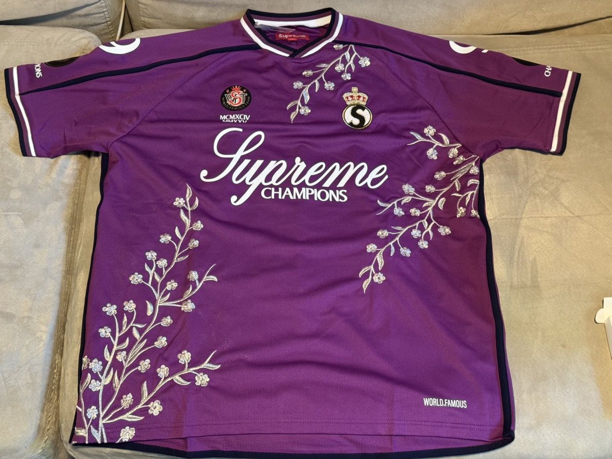 Supreme Floral Soccer Jersey | Grailed