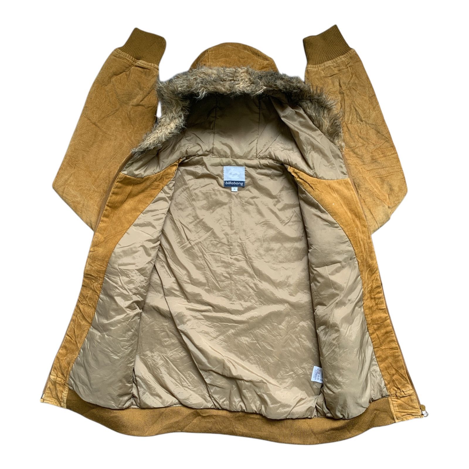 Billabong Rare Design Corduroy Billabong Hoodie Jackets Size M / US 6-8 / IT 42-44 - 3 Thumbnail