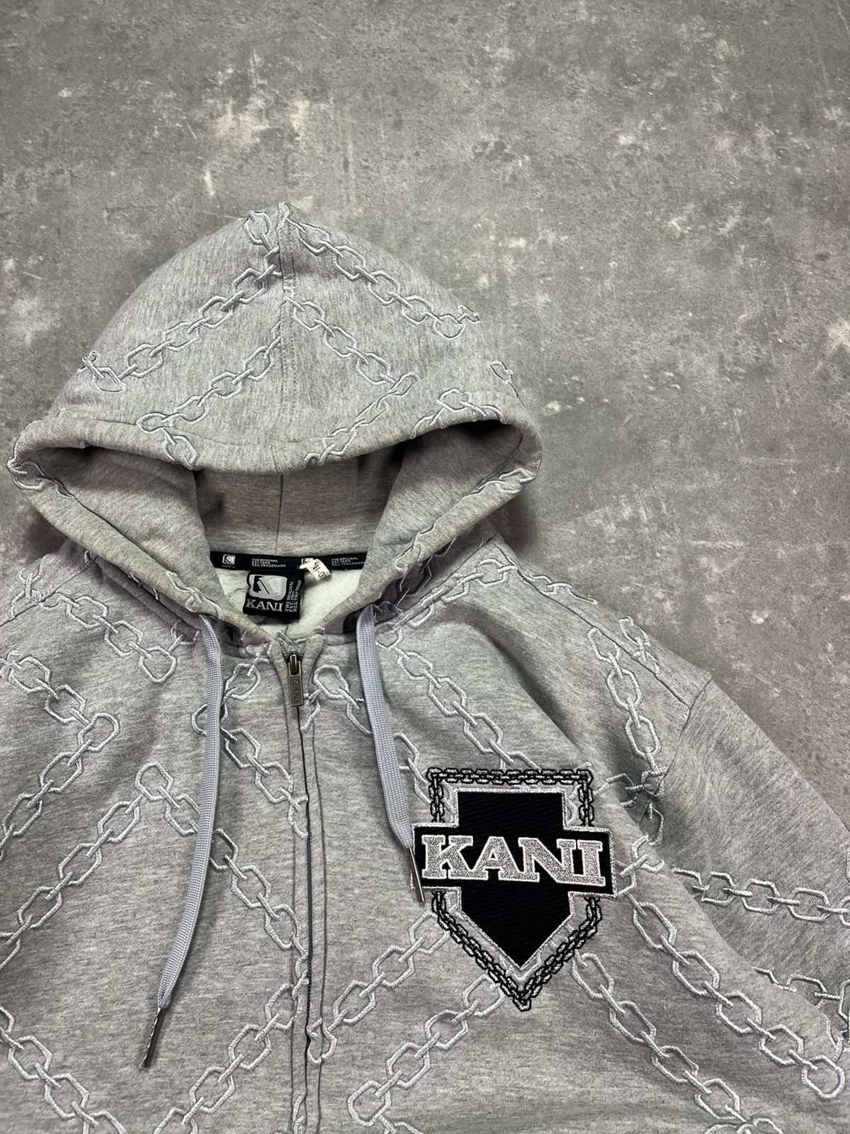 Karl Kani Karl Kani Chains Logo AOP Embroidered Baggy Zip Hoodie M L Size US M / EU 48-50 / 2 - 5 Thumbnail