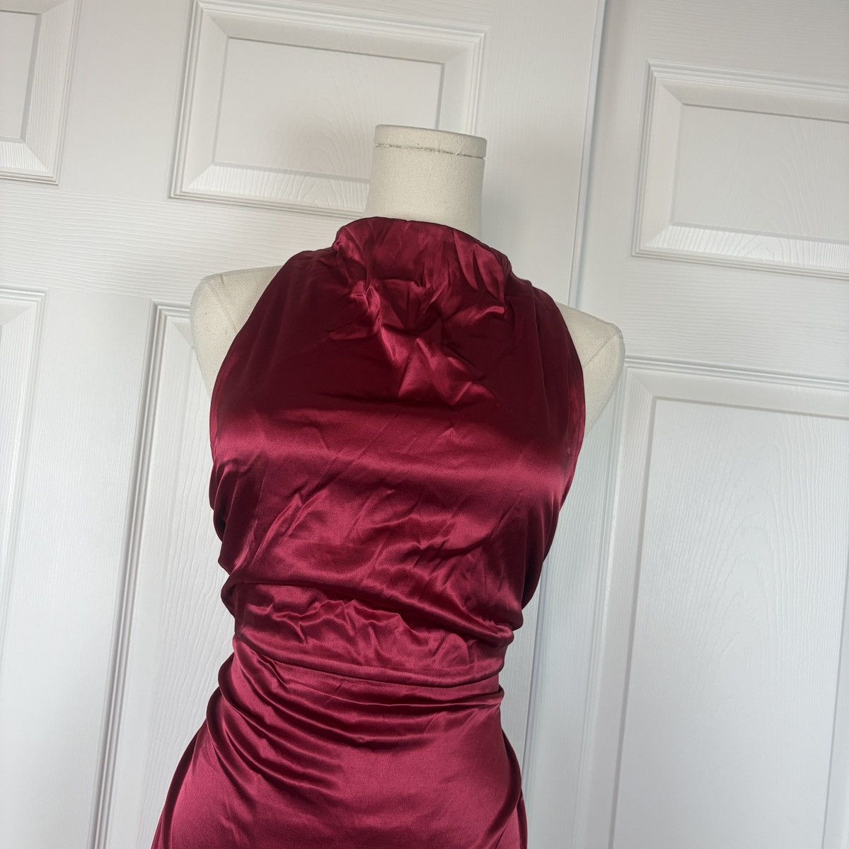 Other GLNEGE burgundy backless maxi prom dress Size S / US 4 / IT 40 - 4 Thumbnail