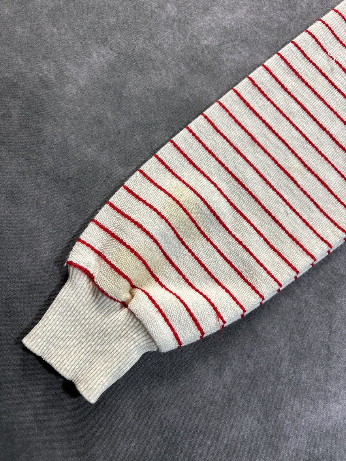 Vintage Vintage Sweatshirt Raglan Hoodie Pullover 70s Crayons Stripe Size US S / EU 44-46 / 1 - 13 Thumbnail