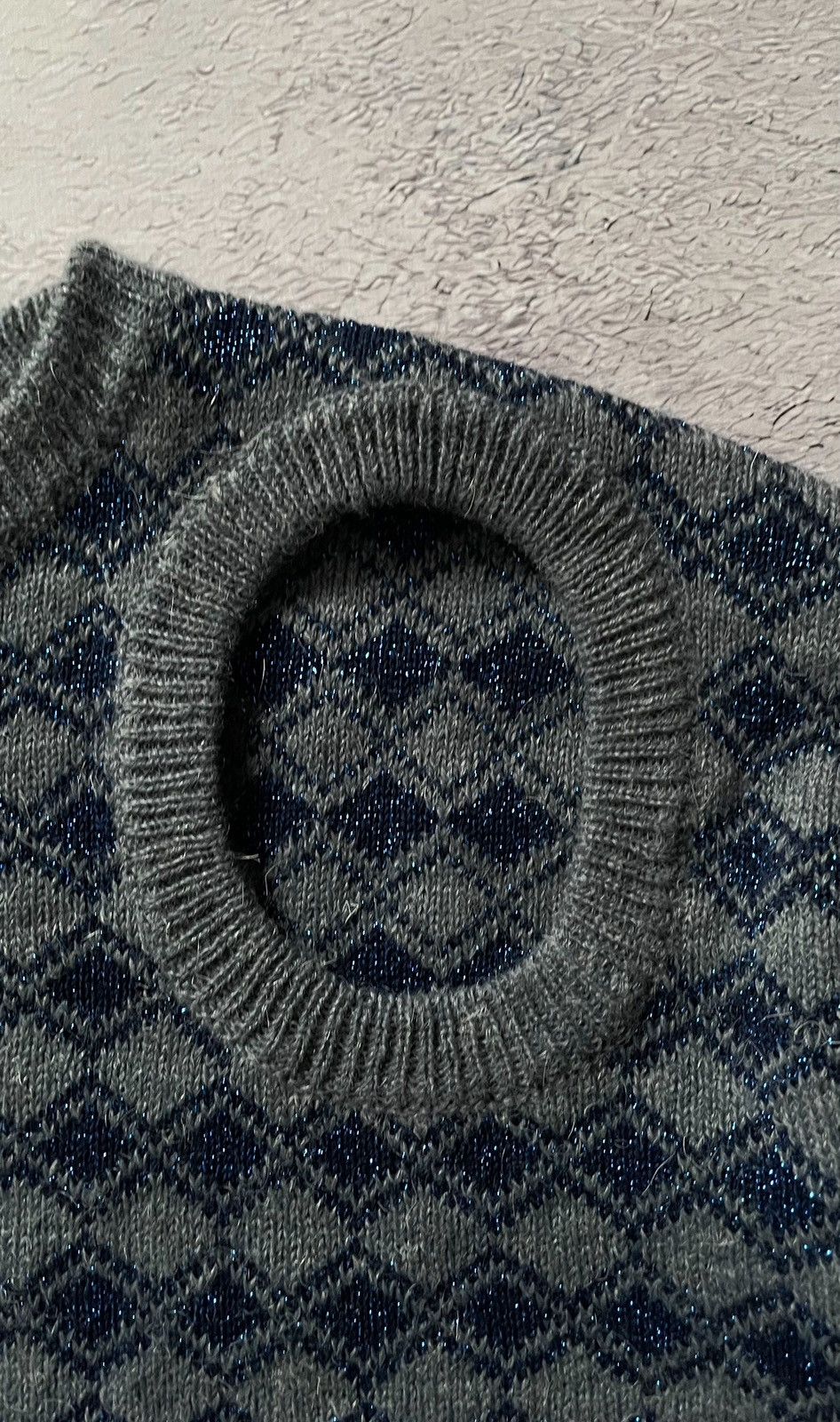 Raf Simons RARE! Raf Simons Sweater Knit SS19 Asymmetrical Glitter Hole Size US M / EU 48-50 / 2 - 6 Thumbnail