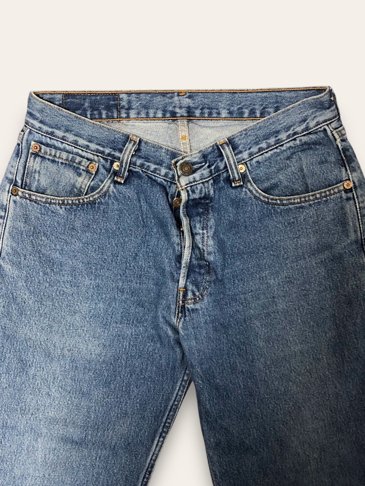 Jean 00s Vintage LEVIS Slightly Distressed Denim Blue Jeans 582 Size US 30 / EU 46 - 5 Thumbnail