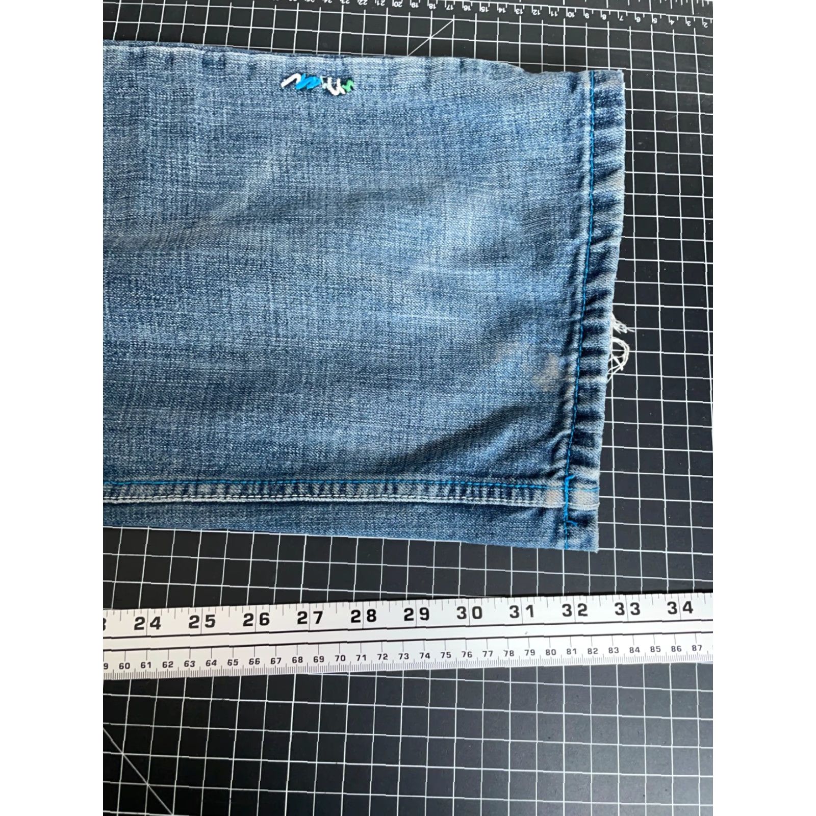 VINTAGE COOGI Jeans Baggy Fit Men 36x32 Blue Denim Button Fly 5-Pocket Hip Hop Retro