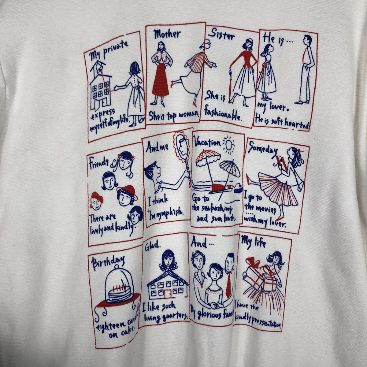 Other Vintage Art Design Family Graphic 90s Sweatshirt small #A2 Size US S / EU 44-46 / 1 - 10 Thumbnail