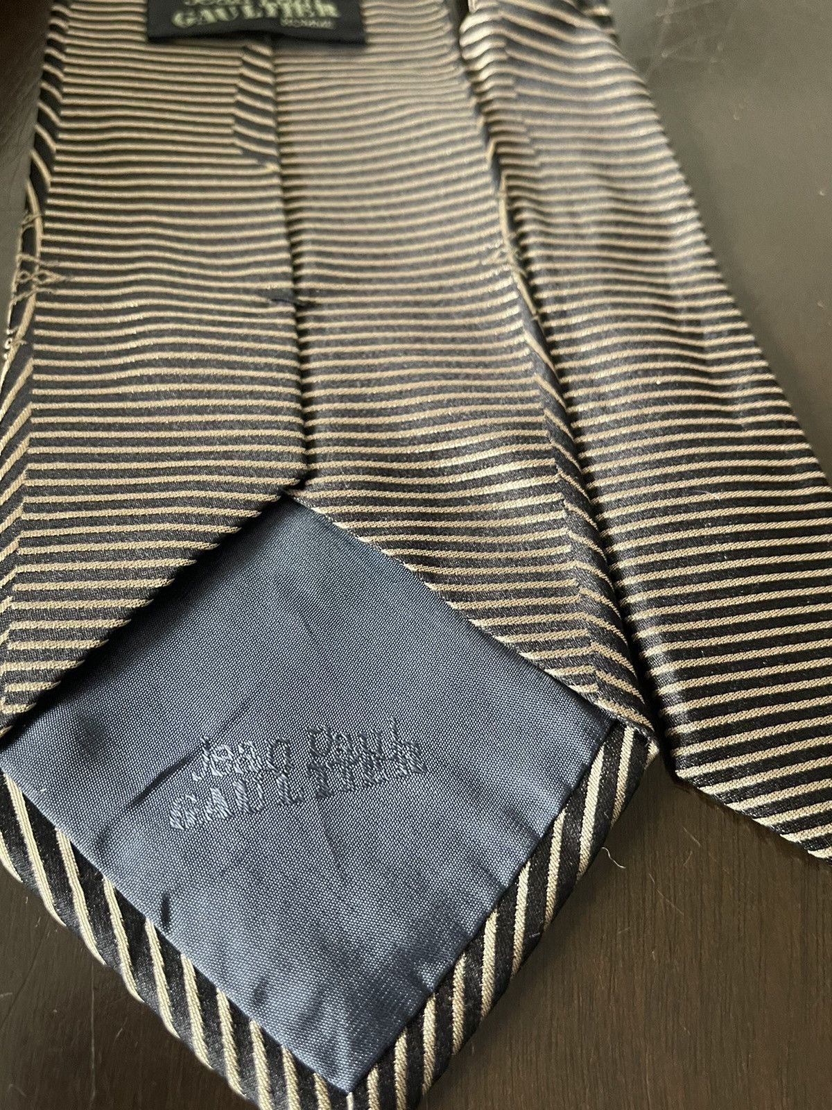 Jean Paul Gaultier Jean Paul Gaultier Homme Silk Tie Size ONE SIZE - 4 Thumbnail