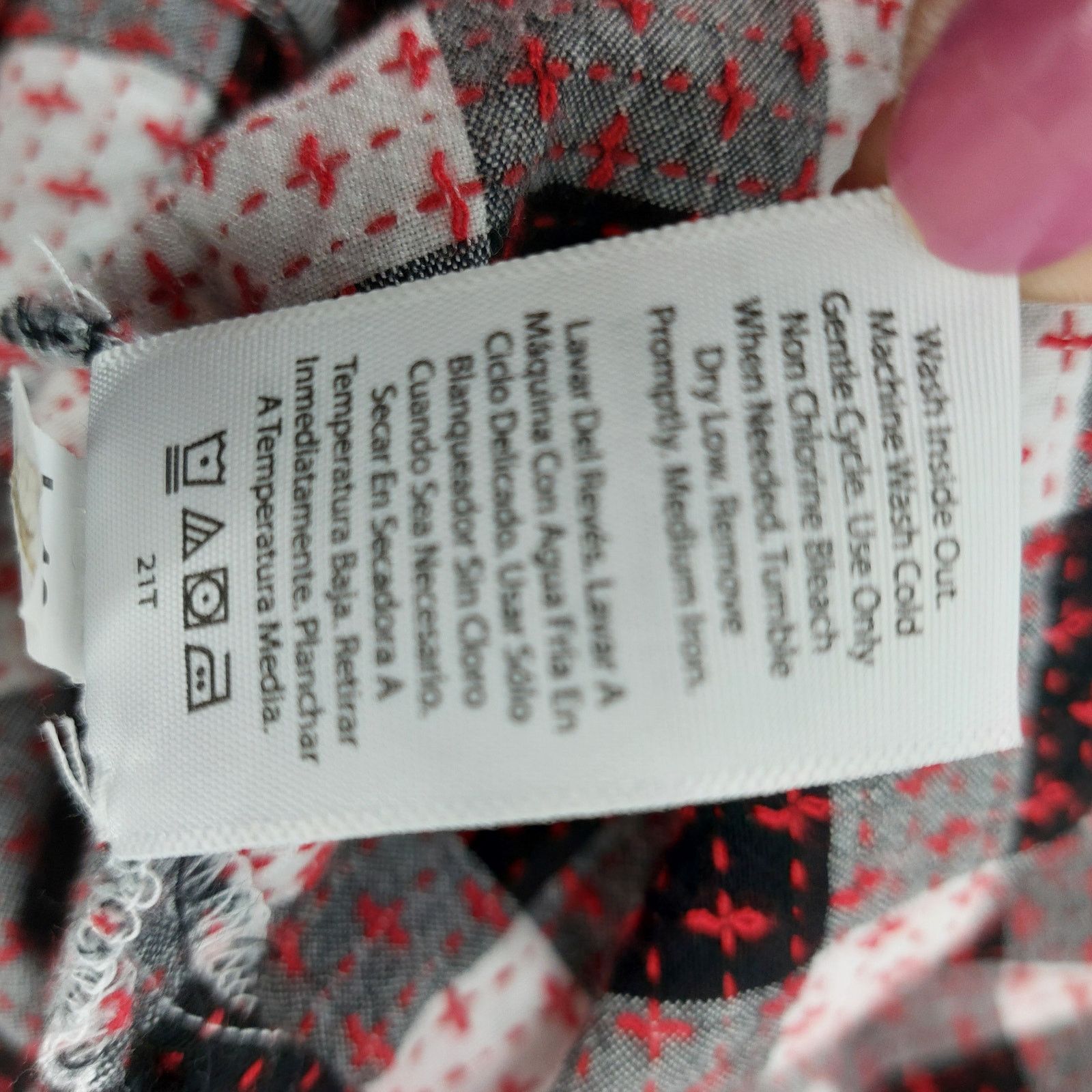 Other Terra & Sky Women's Plus Size Black White Red Ruffled Top 2X Size XXL / US 16-18 / IT 52-54 - 13 Thumbnail