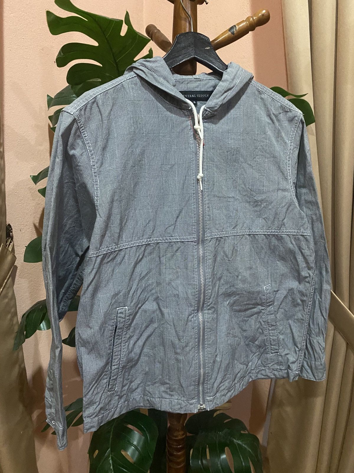Japanese Brand General Supply Plaid Hooded Lightweight Jacket Size US S / EU 44-46 / 1 - 3 Thumbnail
