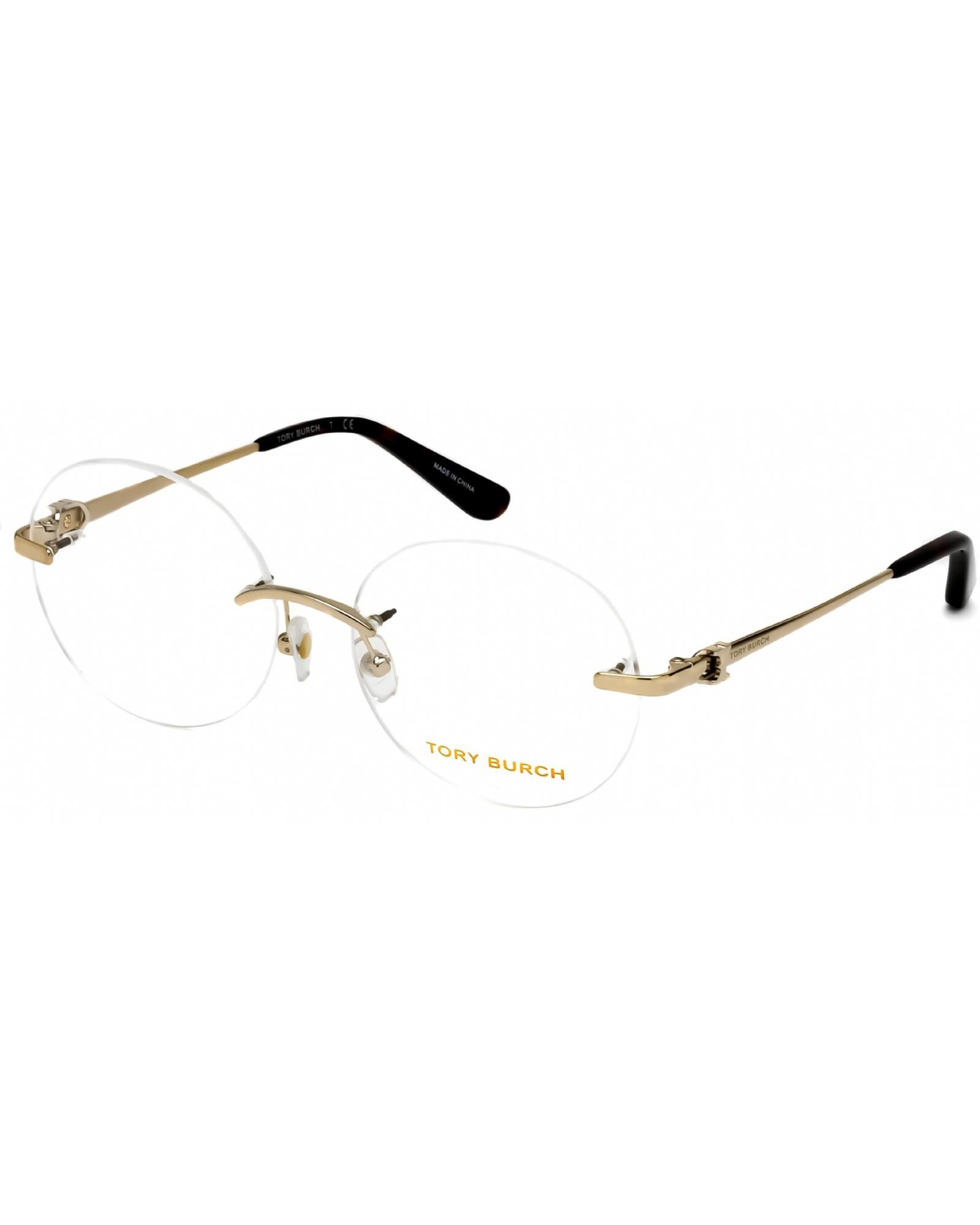 image of Tory Burch Ty1059 Eyeglasses Shiny Light Gold / Clear Lens, Women's
