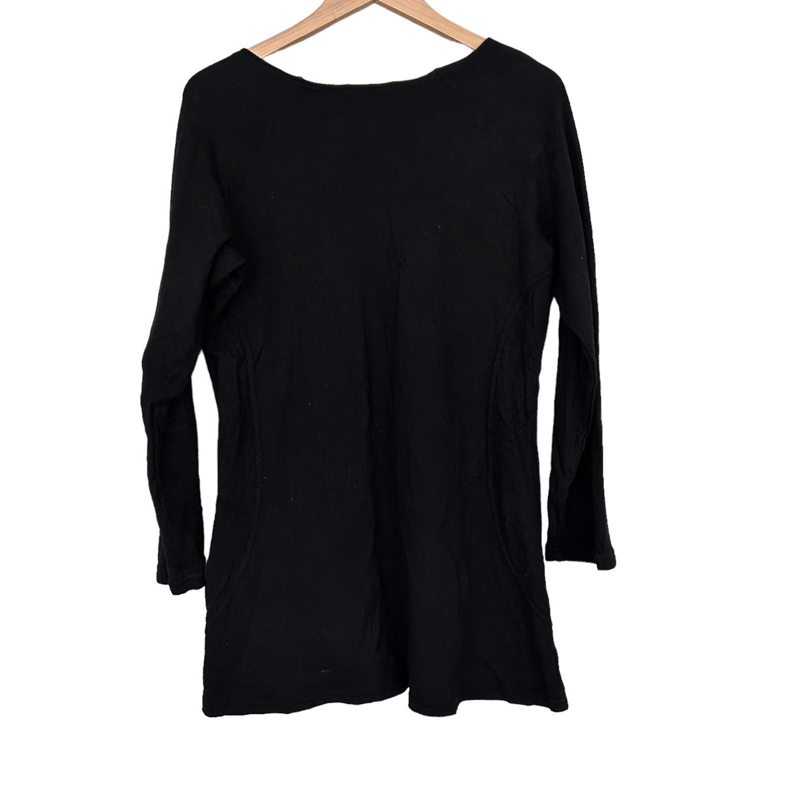 Other Cut Loose Black Long Sleeve Shirt Sz M Lagenlook Size M / US 6-8 / IT 42-44 - 4 Thumbnail