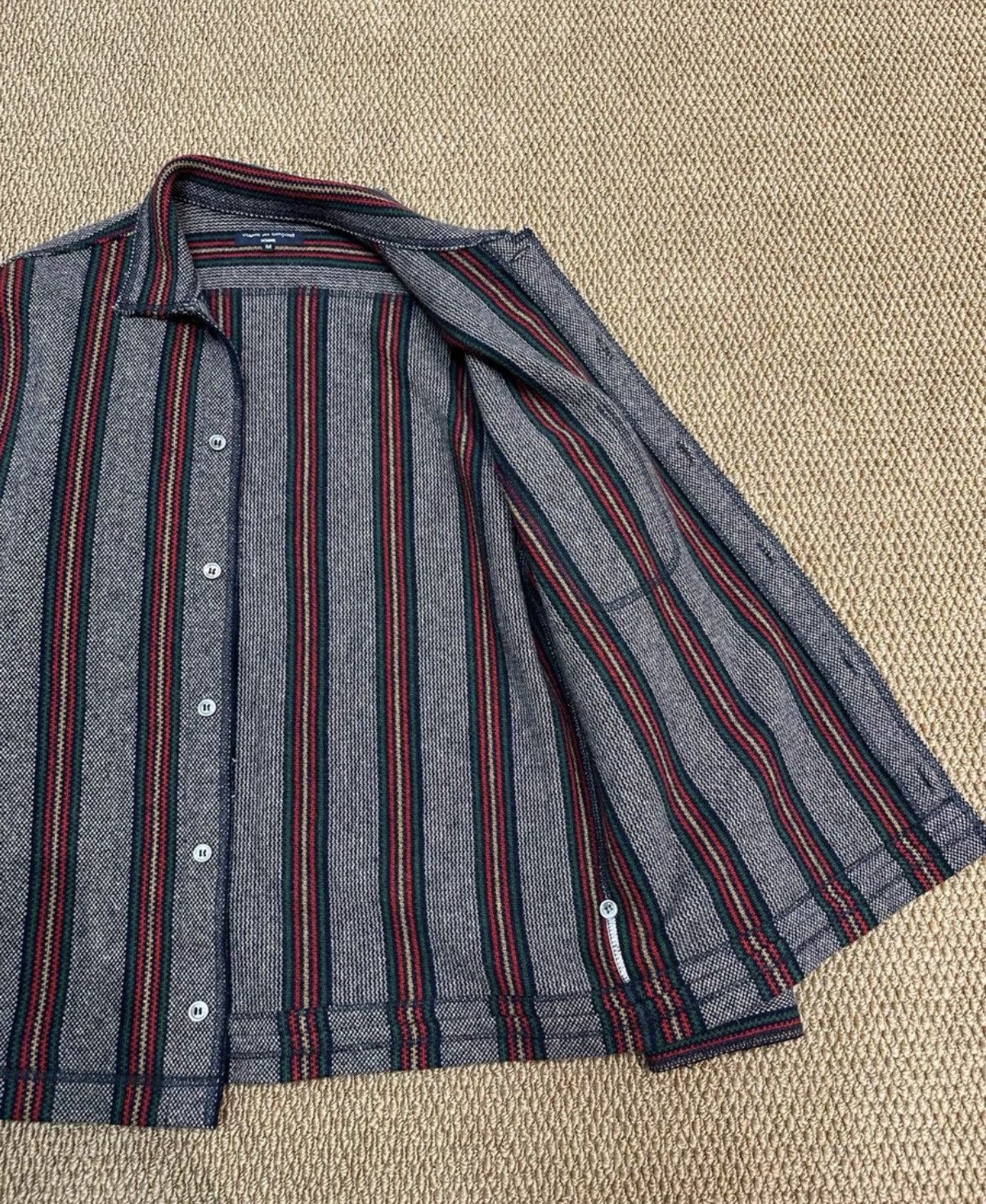 Comme des Garcons Homme Plus Comme des Garçons Homme Plus Striped Wool Shirt K23 Size US M / EU 48-50 / 2 - 5 Thumbnail
