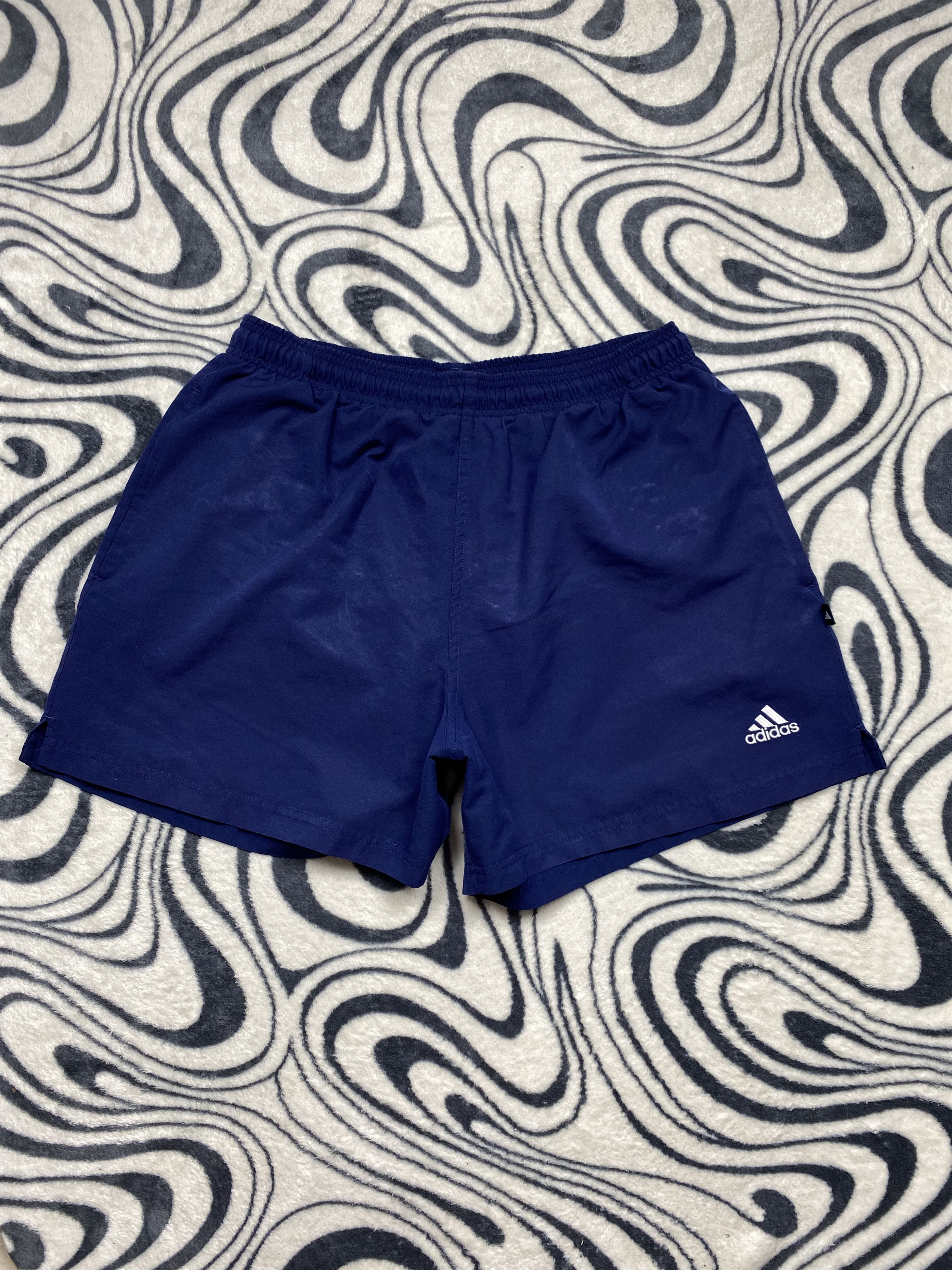 Adidas × Vintage Adidas Vintage Mens Nylon Shorts Y2K Size US 32 / EU 48 - 1 Thumbnail