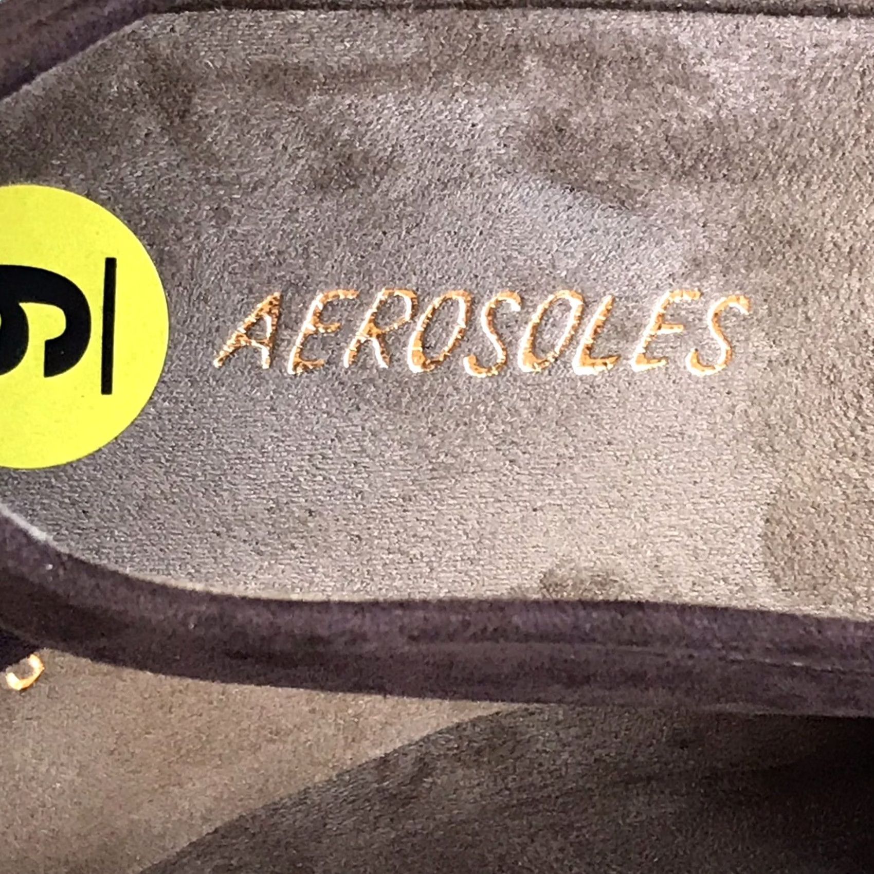 Vintage Aerosoles Women Brown Faux Suede Memory Foam Slip-On Comfort Flats Loafers 9 M Size US 9 / IT 39 - 5 Thumbnail