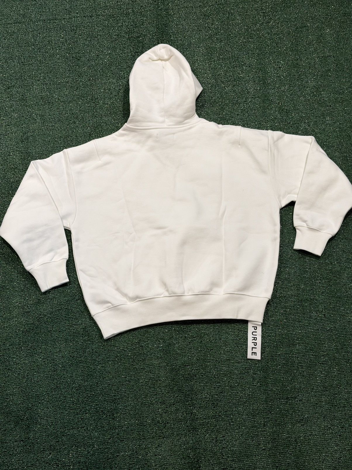 Purple Purple Brand White Hoodie Embossed Logo Size L Size US L / EU 52-54 / 3 - 2 Thumbnail