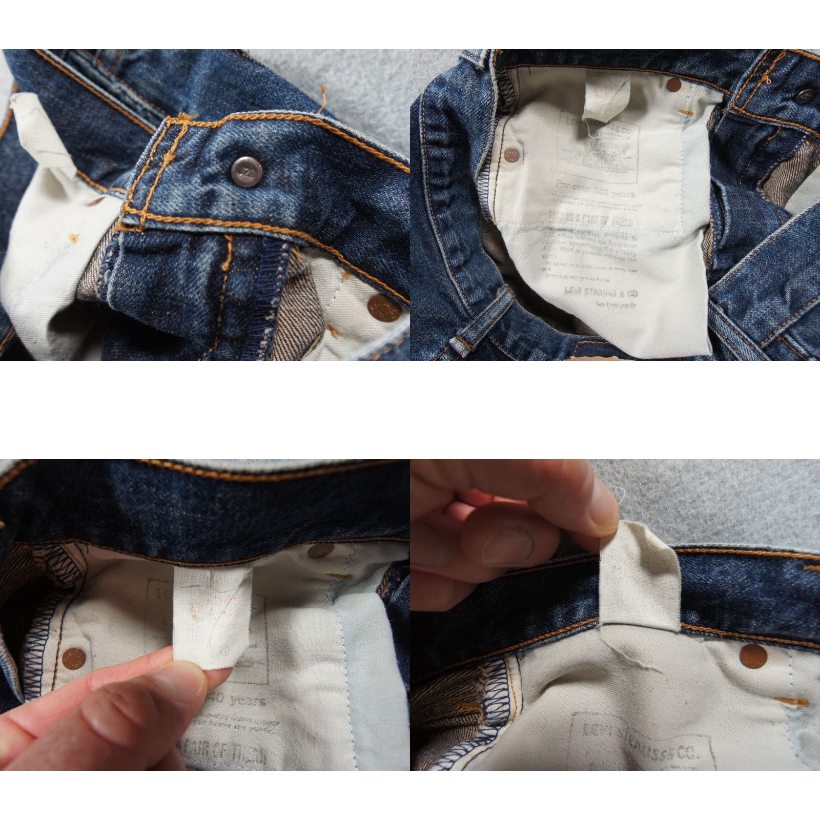 Levi's VINTAGE Levi's Jeans Mens 28x34 Blue Denim Pants Big E Selvedge Japan J22 Talon Size US 28 / EU 44 - 8 Thumbnail