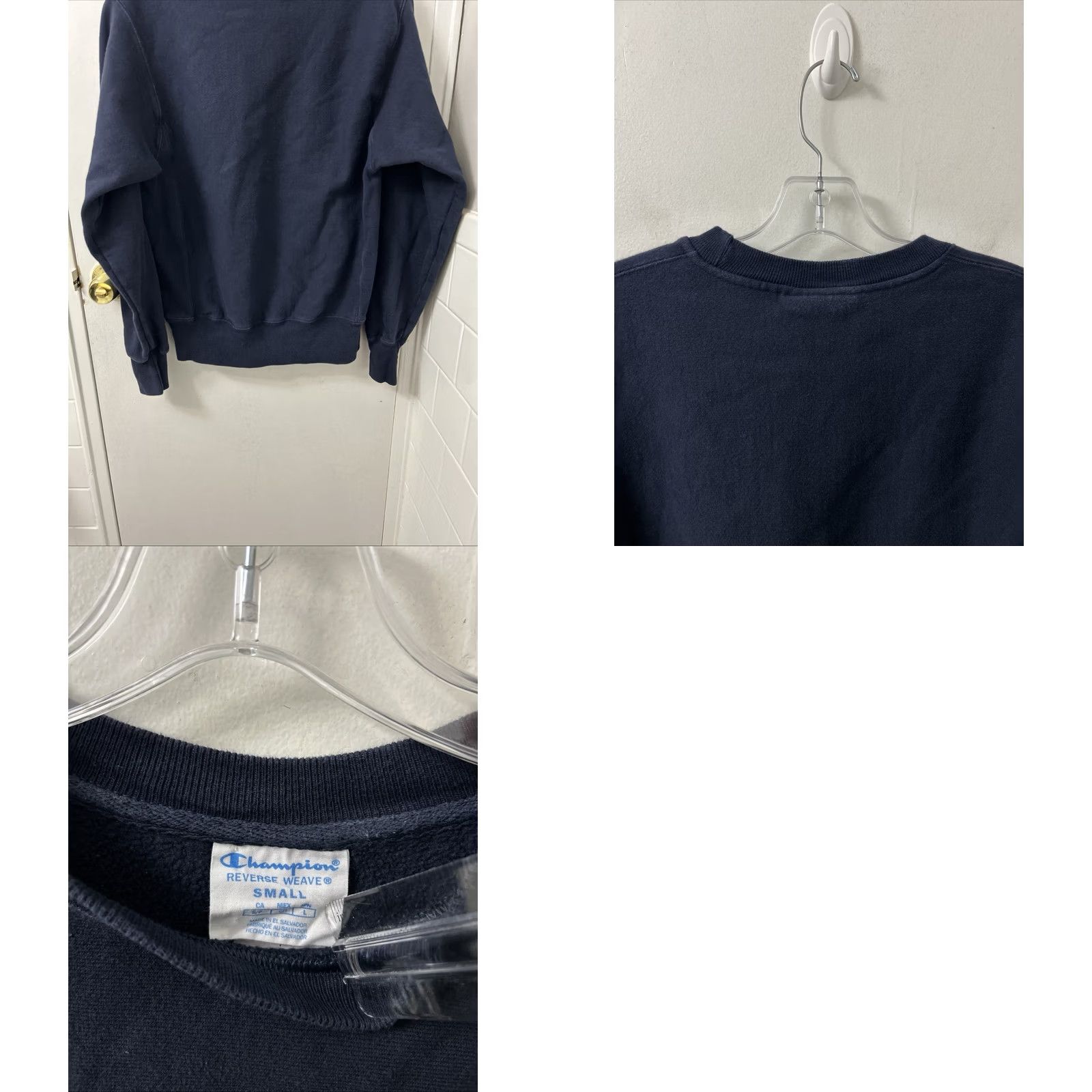 Champion Champion Shirt Mens S Reverse Weave Nashville Sweatshirt Navy Pullover Crewneck Size US S / EU 44-46 / 1 - 8 Thumbnail
