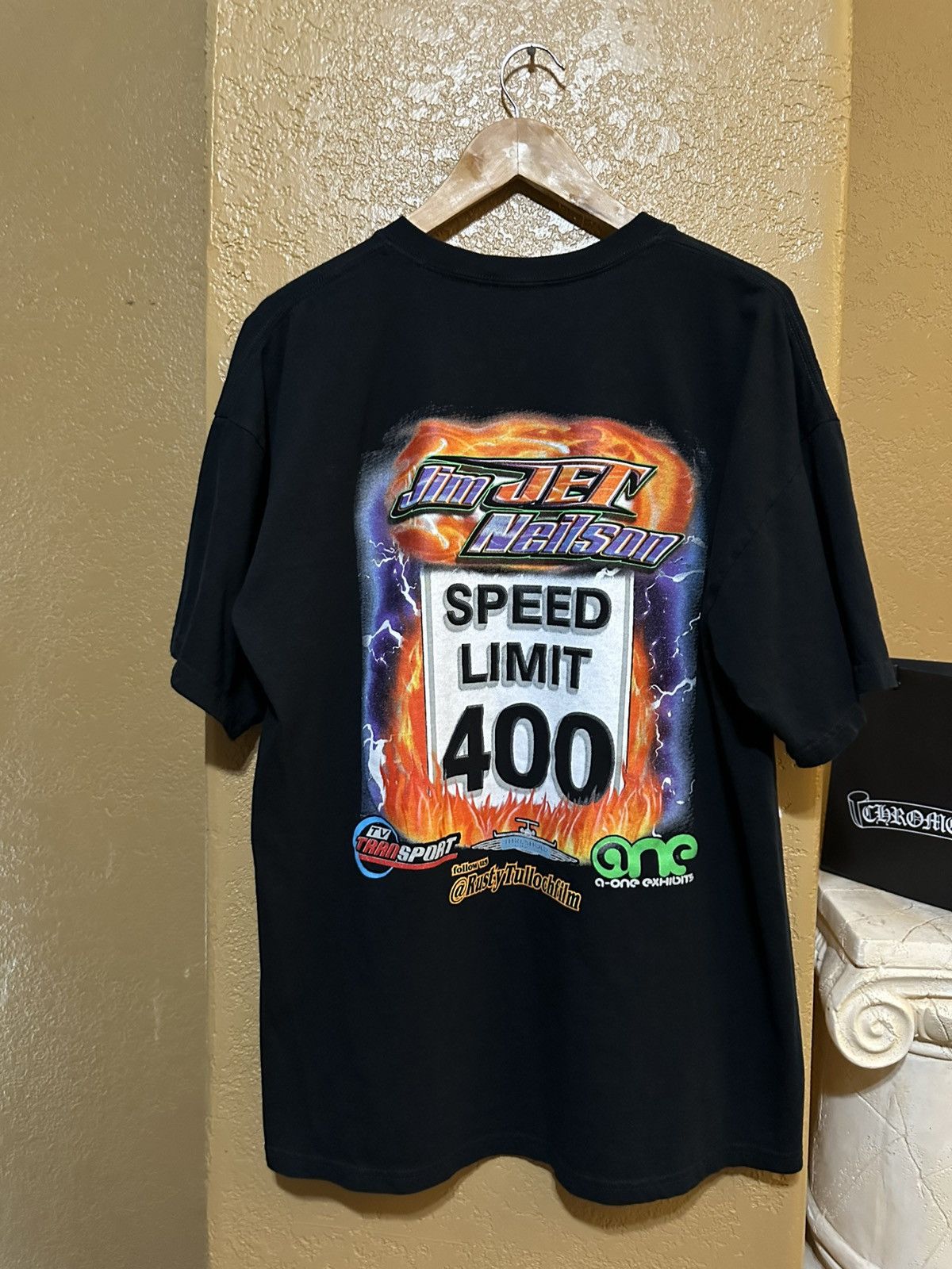 Vintage insane Vintage Flames Racing T Shirt XL Size US XL / EU 56 / 4 - 2 Thumbnail