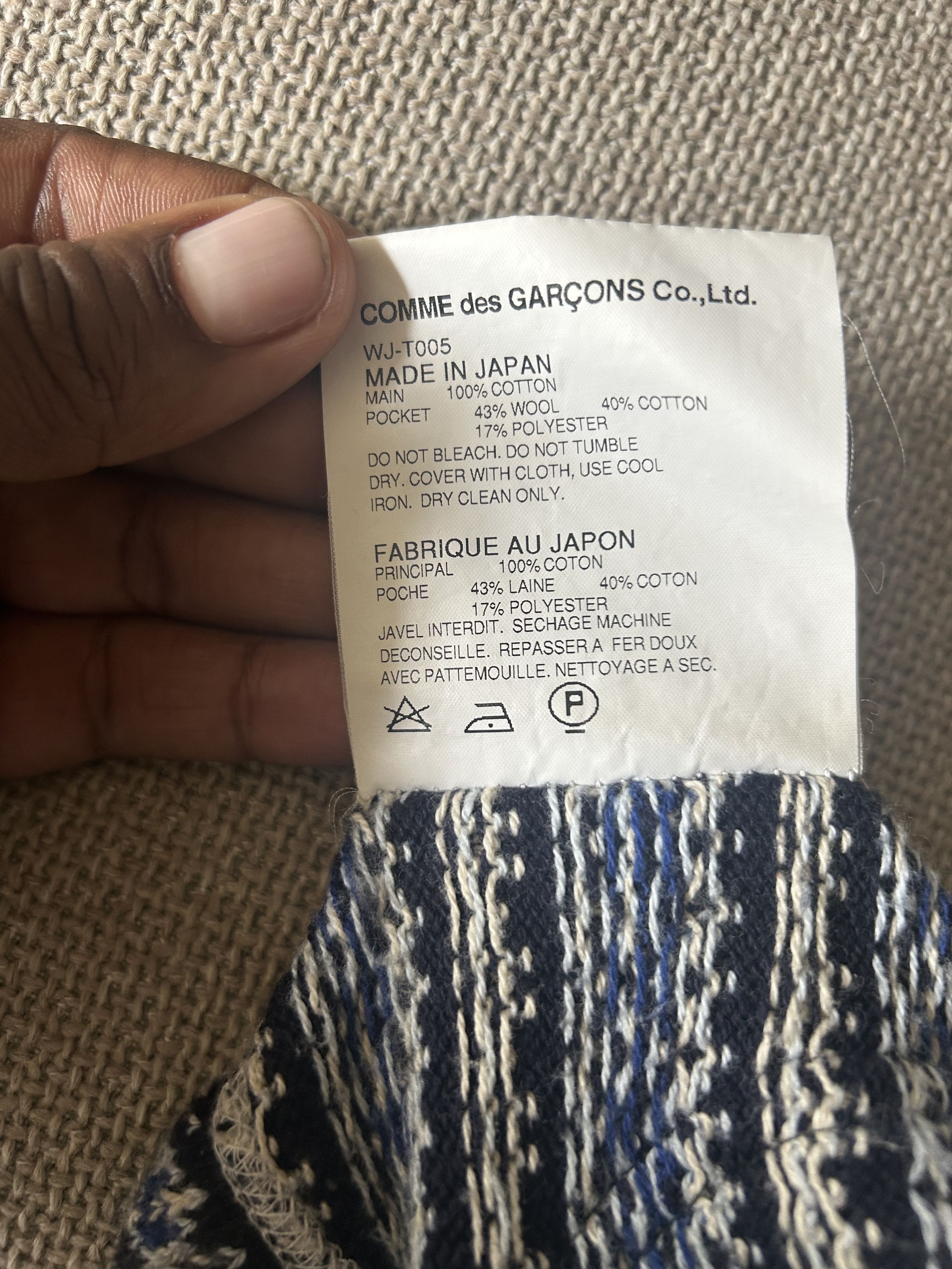 Comme des Garcons Homme Fair Isle Half Zip Size US S / EU 44-46 / 1 - 5 Thumbnail